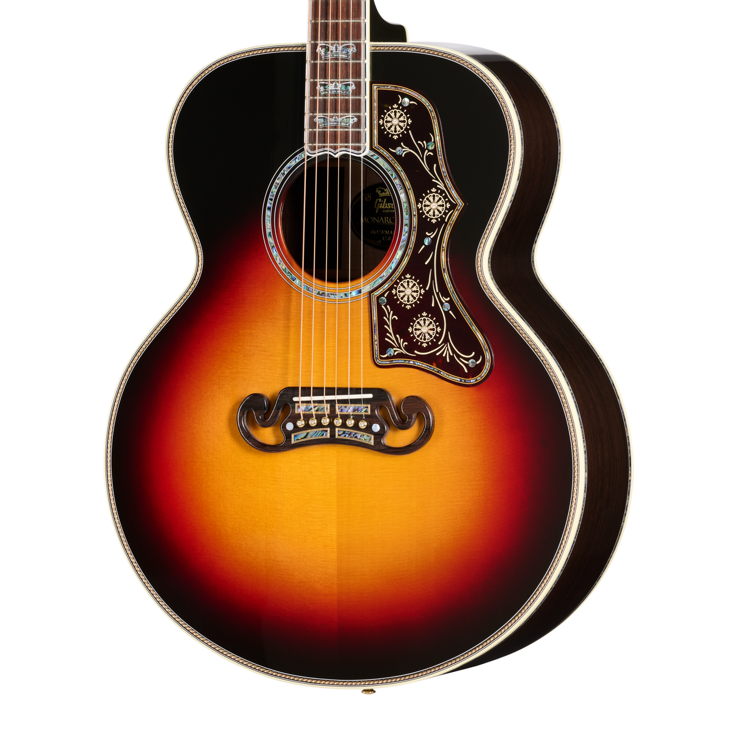 Gibson Custom SJ-200 Monarch #100 Brazilian Rosewood, Tri Burst