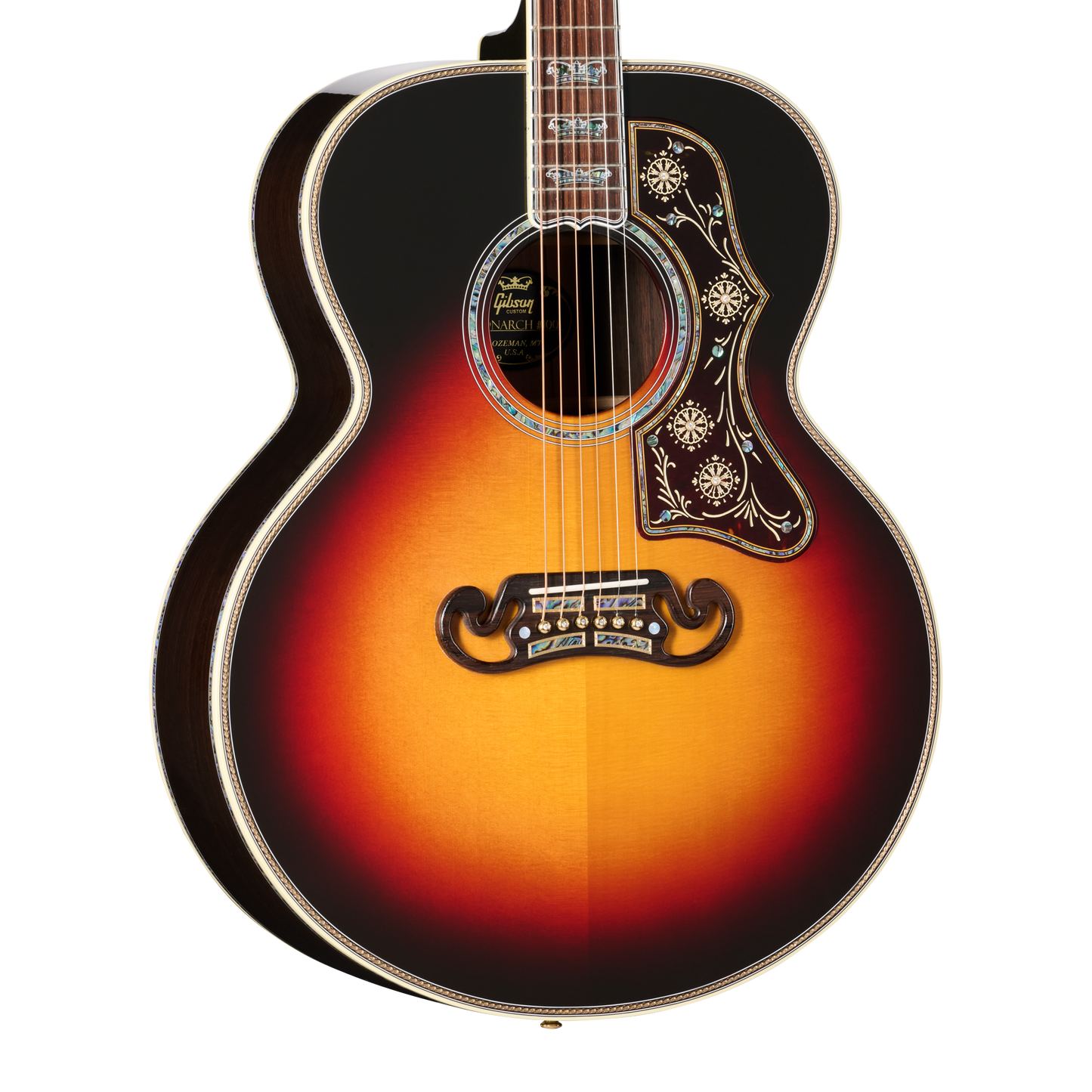 Gibson Custom SJ-200 Monarch #100 Brazilian Rosewood, Tri Burst