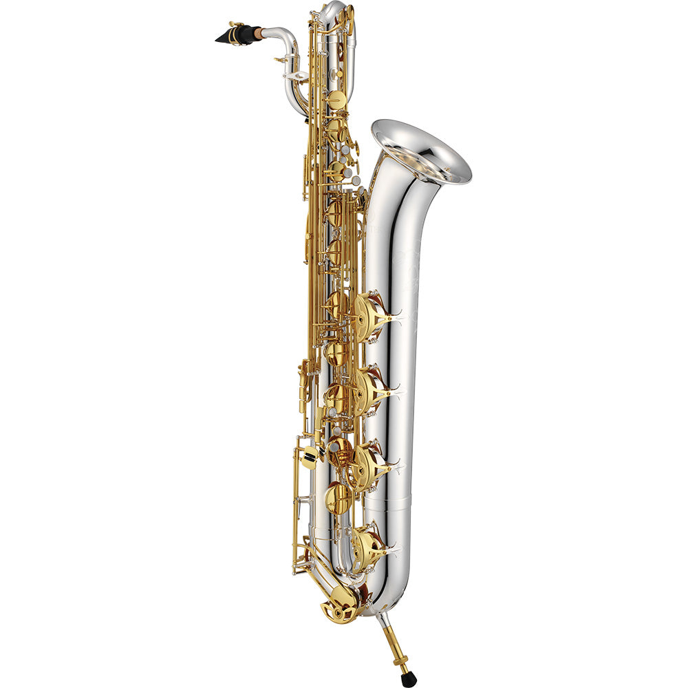 Jupiter JBS1100SG Silver Plated Body w/Gold Lacquered Keys Eb Baritone Saxophone