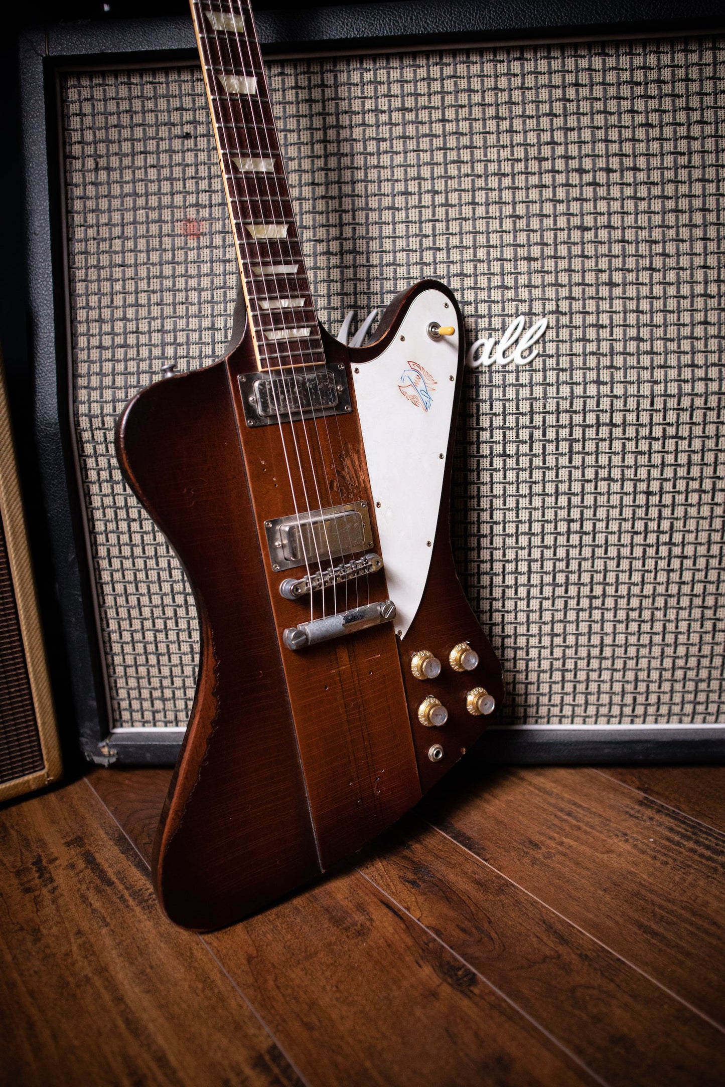 2009 Gibson Custom Shop Signature Johnny Winter '63 Firebird V Aged Electric Guitar - Vintage Sunburst