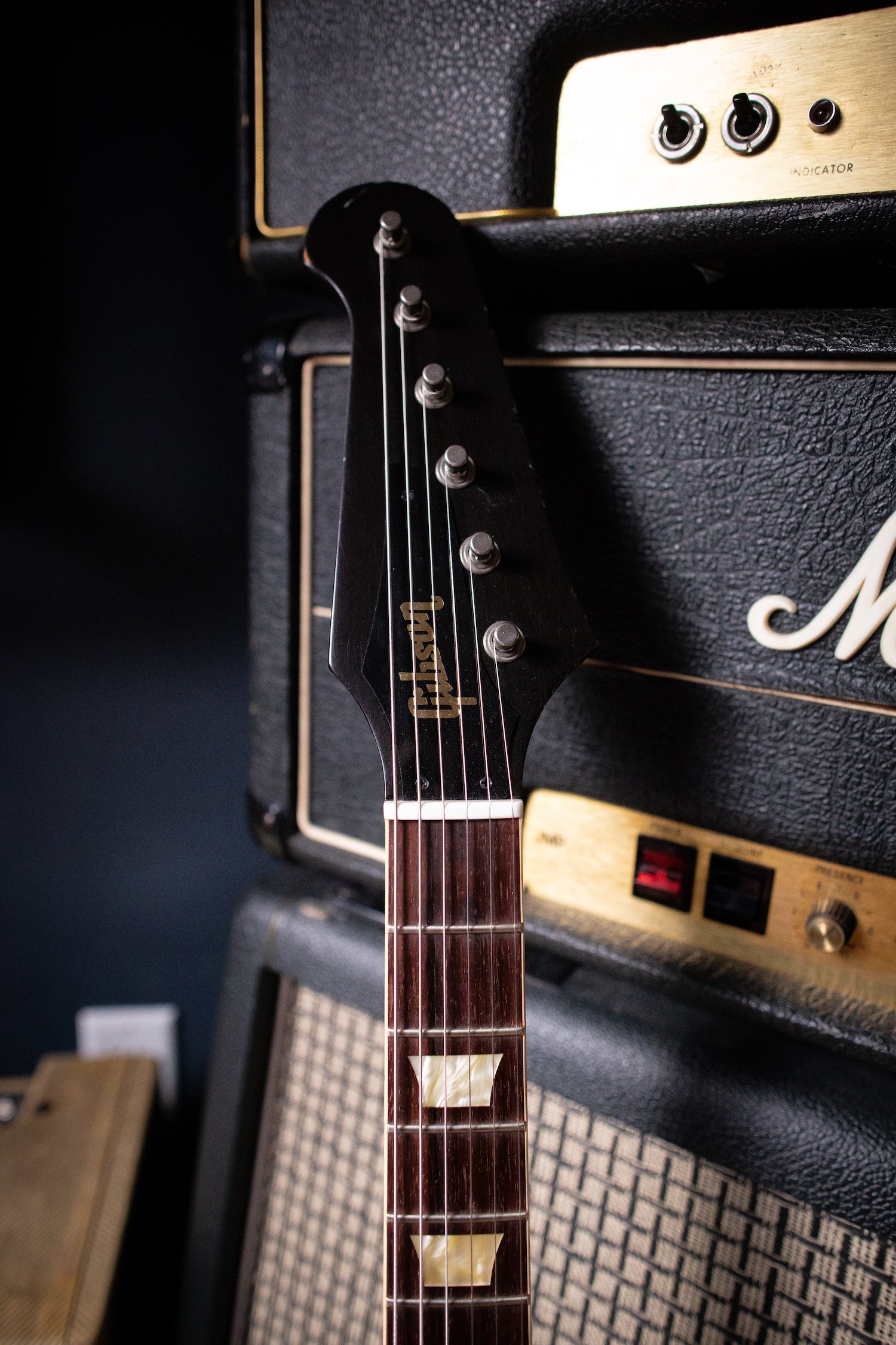 2009 Gibson Custom Shop Signature Johnny Winter '63 Firebird V Aged Electric Guitar - Vintage Sunburst