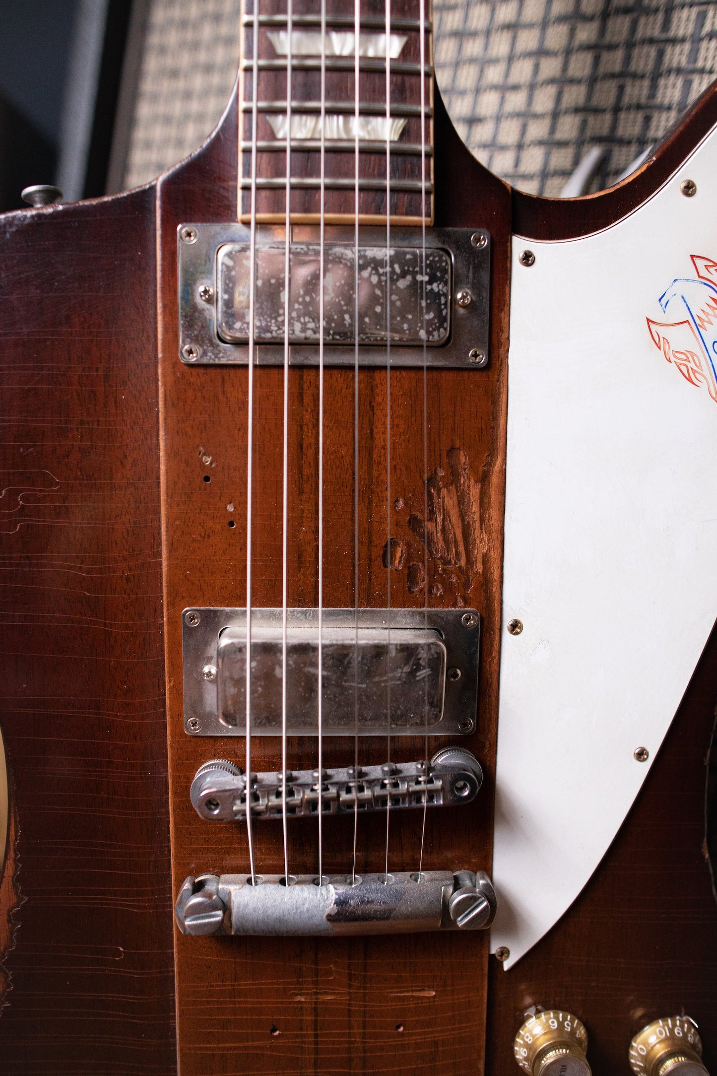 2009 Gibson Custom Shop Signature Johnny Winter '63 Firebird V Aged Electric Guitar - Vintage Sunburst