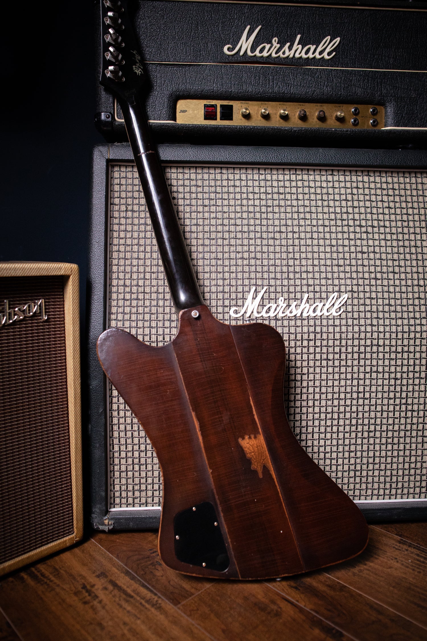 2009 Gibson Custom Shop Signature Johnny Winter '63 Firebird V Aged Electric Guitar - Vintage Sunburst