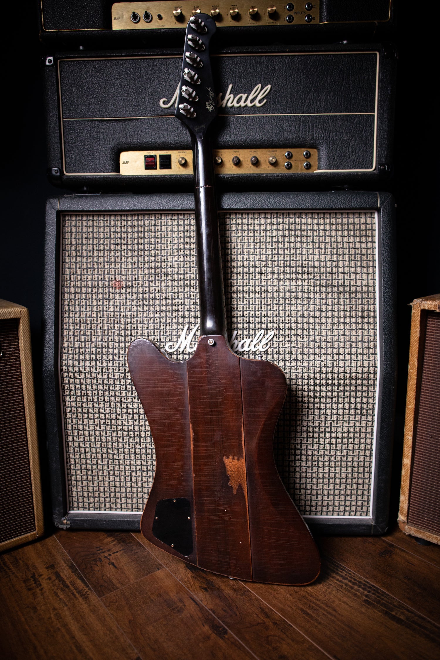 2009 Gibson Custom Shop Signature Johnny Winter '63 Firebird V Aged Electric Guitar - Vintage Sunburst