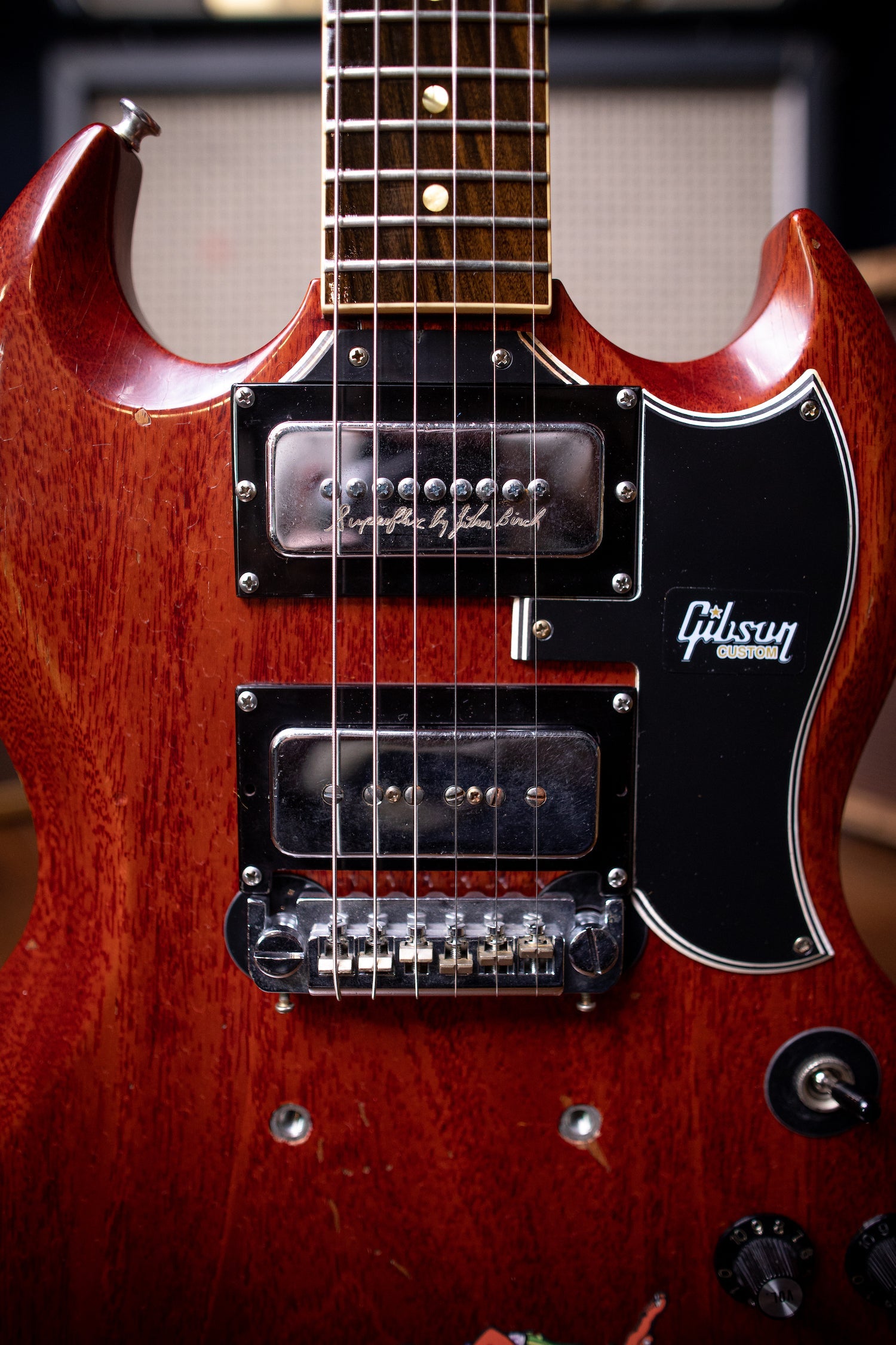 Gibson Tony Iommi "Monkey" 1964 SG Special Replica Right Handed Electric Guitar - Aged Cherry