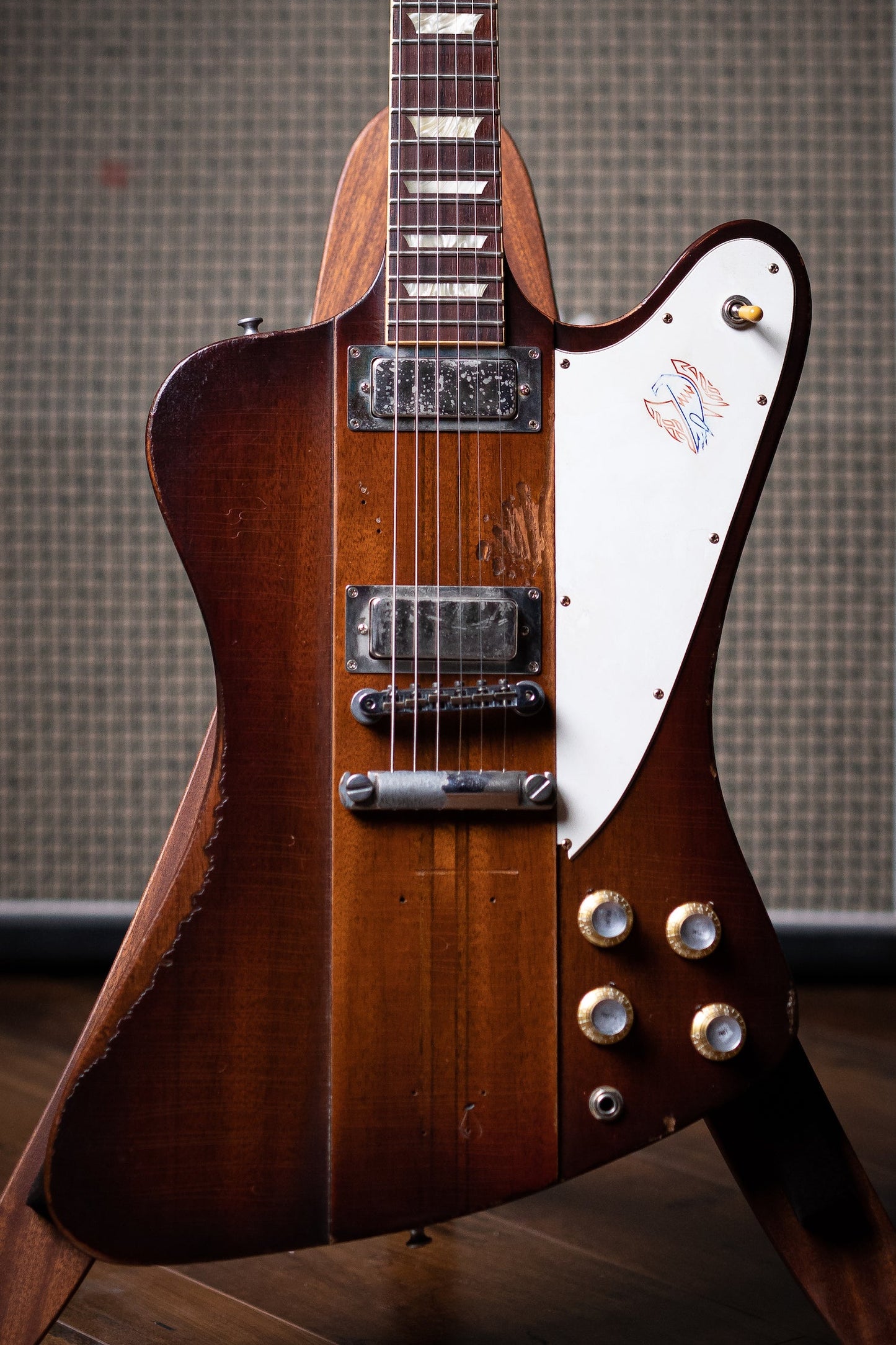2009 Gibson Custom Shop Signature Johnny Winter '63 Firebird V Aged Electric Guitar - Vintage Sunburst