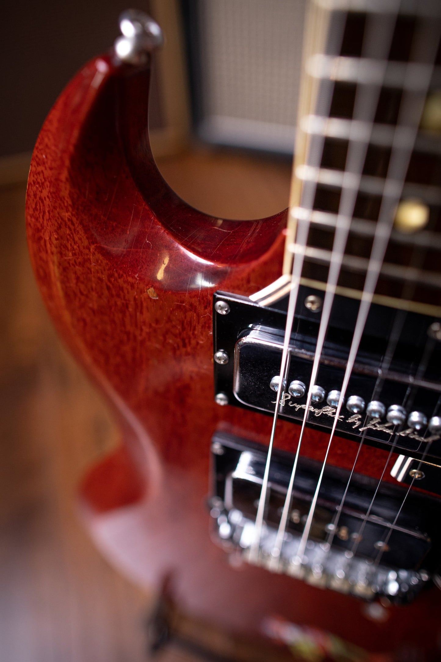 Gibson Tony Iommi "Monkey" 1964 SG Special Replica Right Handed Electric Guitar - Aged Cherry