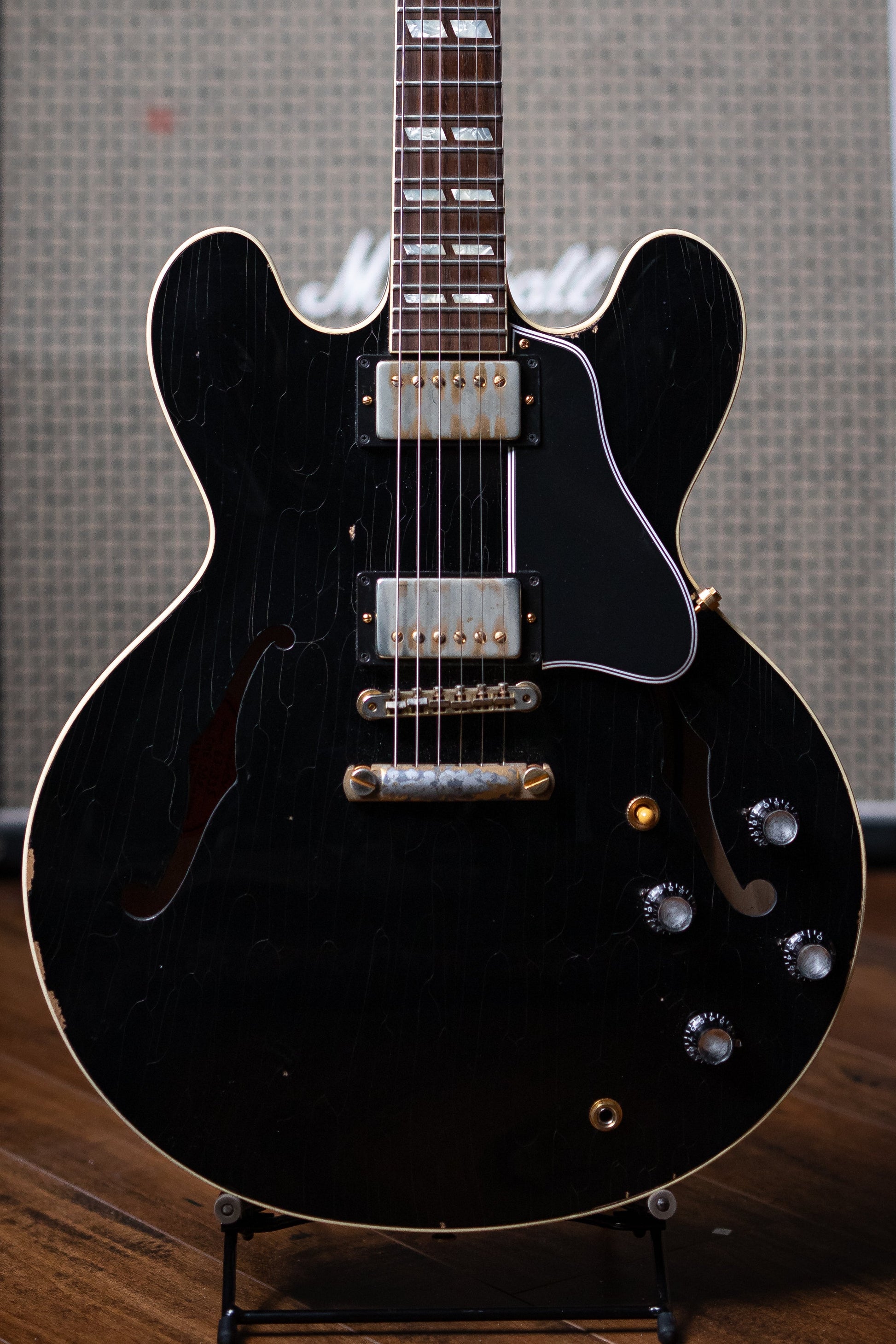 2016 Gibson Custom Shop '63 ES-335 CME Limited Electric Guitar - Aged Ebony