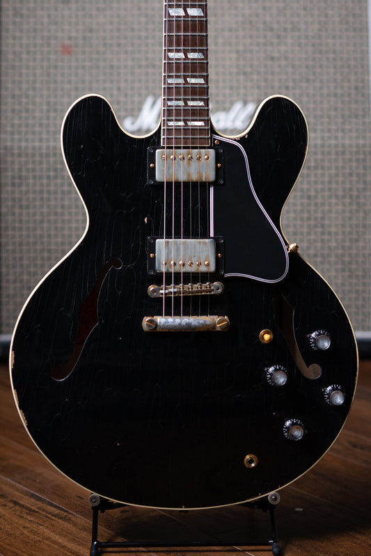 2016 Gibson Custom Shop '63 ES-335 CME Limited Electric Guitar - Aged Ebony