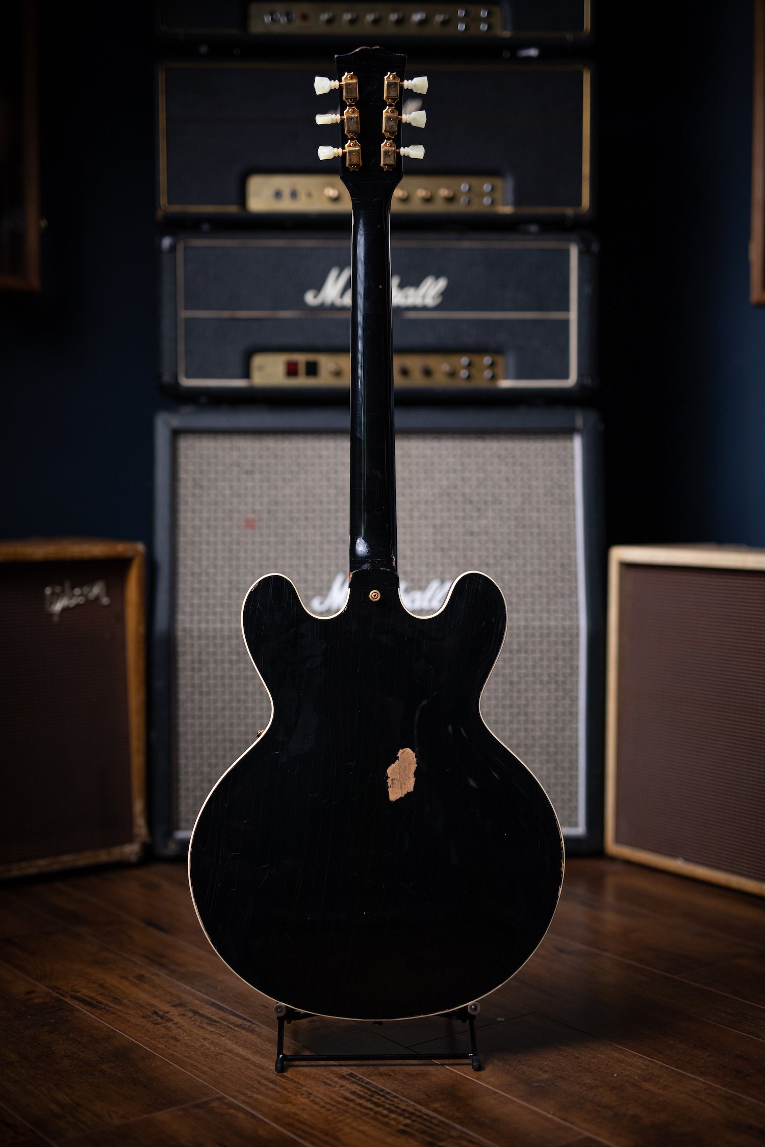 2016 Gibson Custom Shop '63 ES-335 CME Limited Electric Guitar - Aged Ebony
