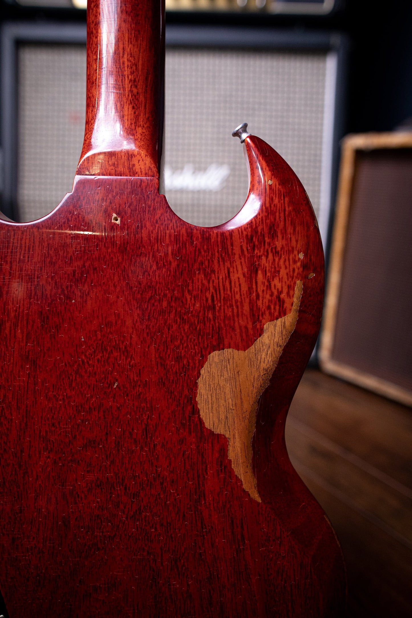 Gibson Tony Iommi "Monkey" 1964 SG Special Replica Right Handed Electric Guitar - Aged Cherry