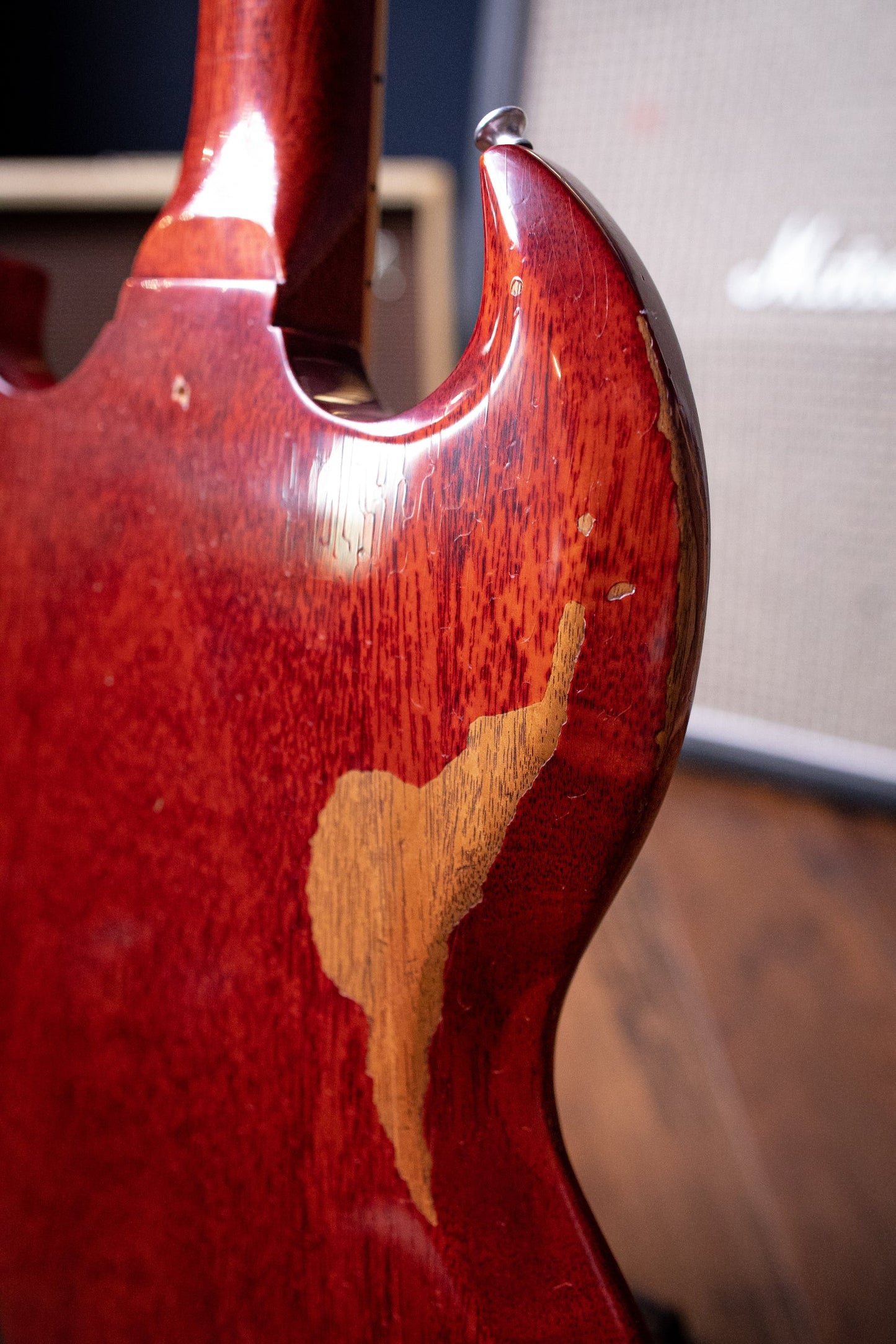 Gibson Tony Iommi "Monkey" 1964 SG Special Replica Right Handed Electric Guitar - Aged Cherry