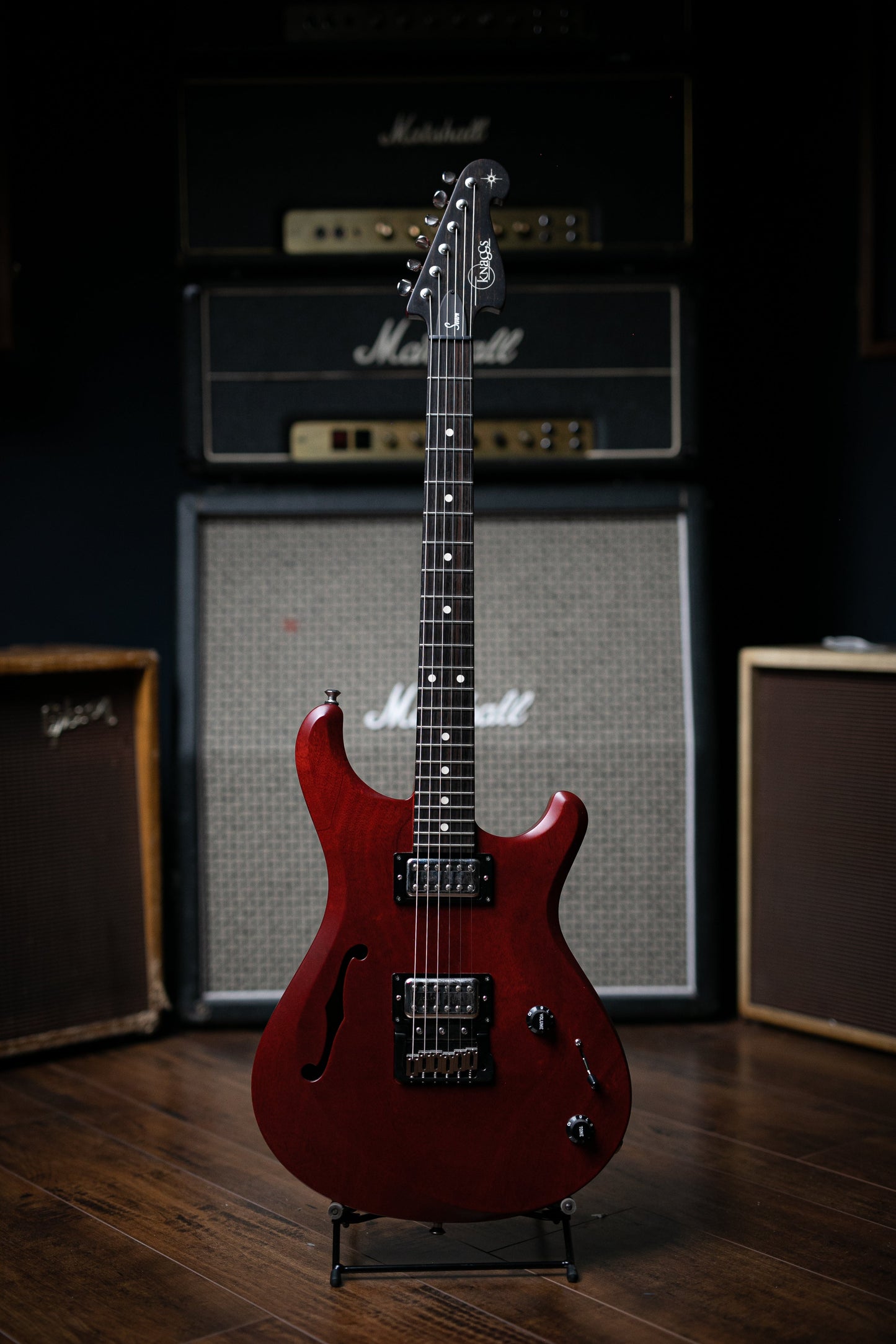 Knaggs Severn T3 Electric Guitar - Transparent Red