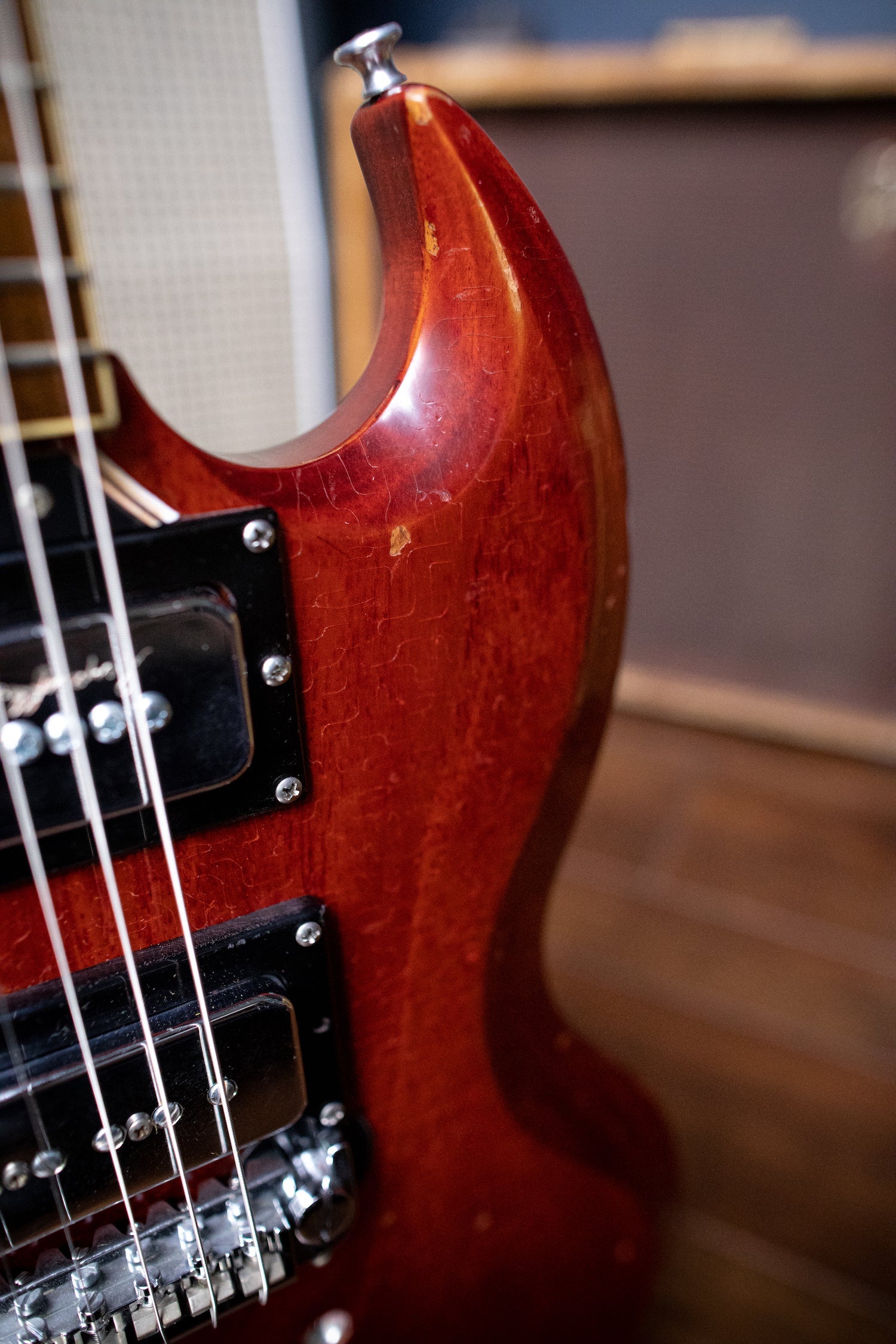 Gibson Tony Iommi "Monkey" 1964 SG Special Replica Left Handed Electric Guitar - Aged Cherry