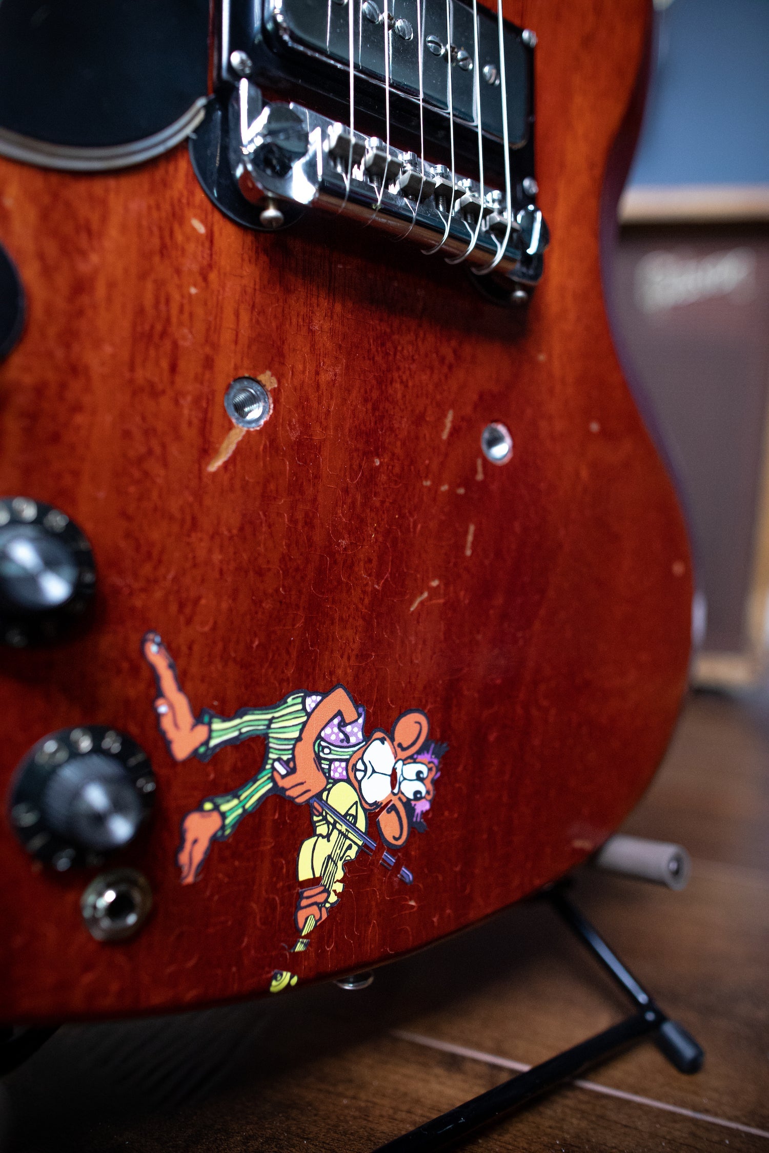Gibson Tony Iommi "Monkey" 1964 SG Special Replica Left Handed Electric Guitar - Aged Cherry