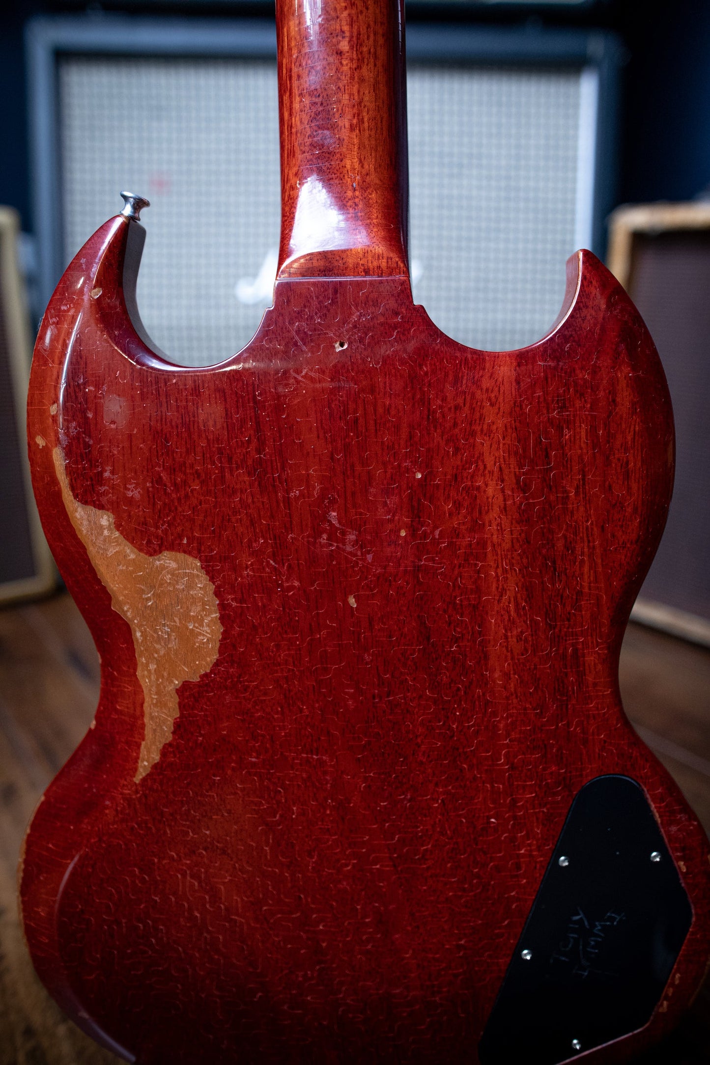 Gibson Tony Iommi "Monkey" 1964 SG Special Replica Left Handed Electric Guitar - Aged Cherry