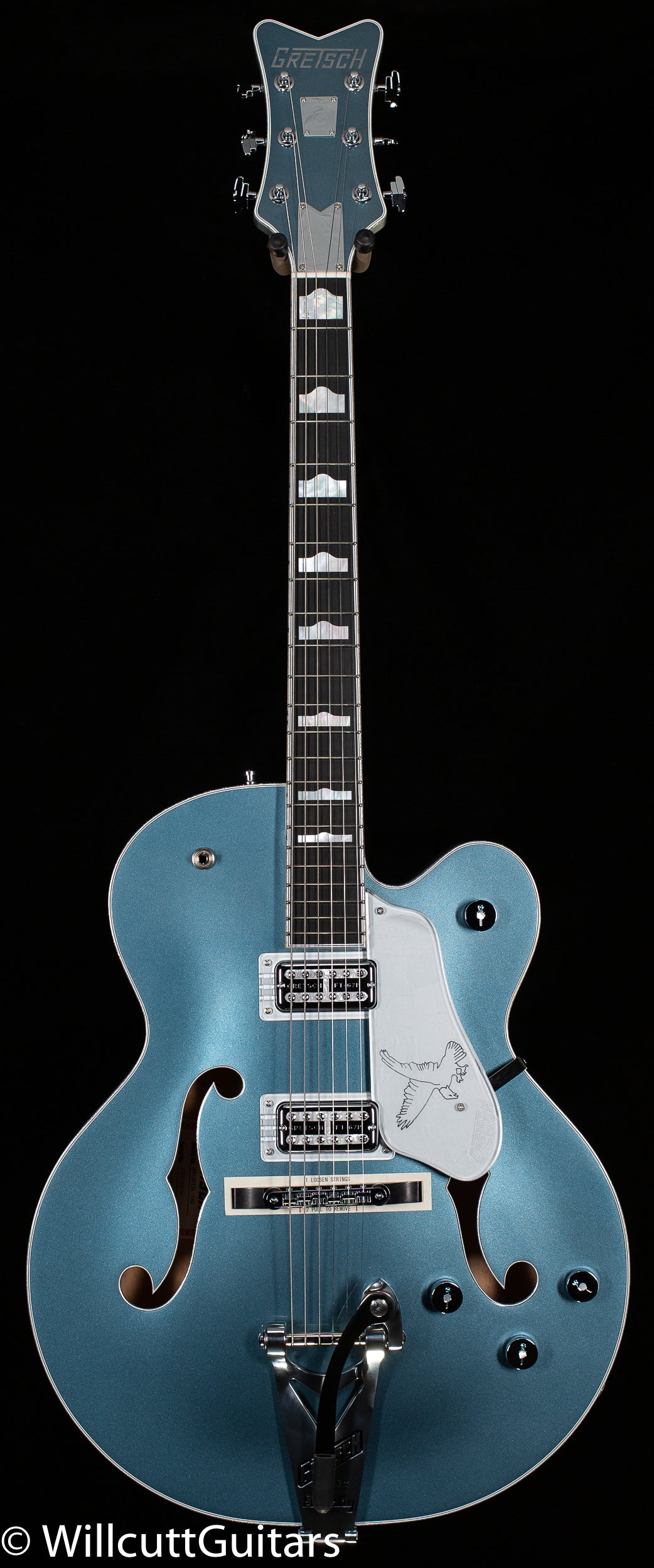 Gretsch G6136T-140 LTD 140th Double Platinum Falcon Bigsby Two-Tone Stone Platinum/Pure Platinum (731)