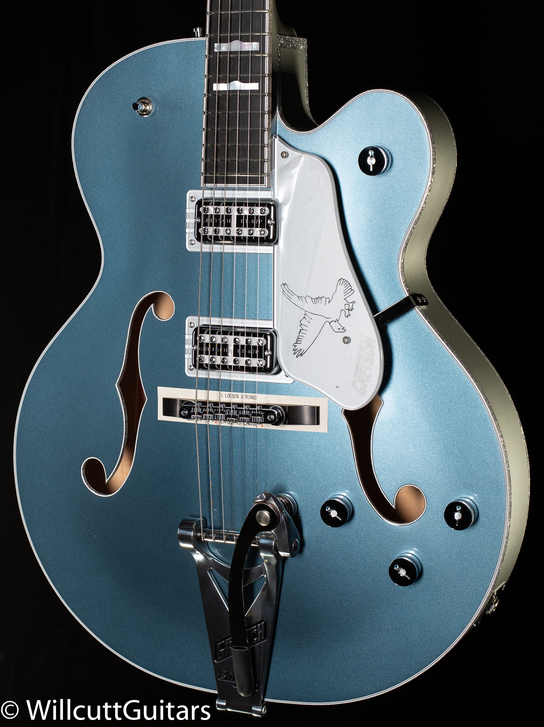 Gretsch G6136T-140 LTD 140th Double Platinum Falcon Bigsby Two-Tone Stone Platinum/Pure Platinum (385)