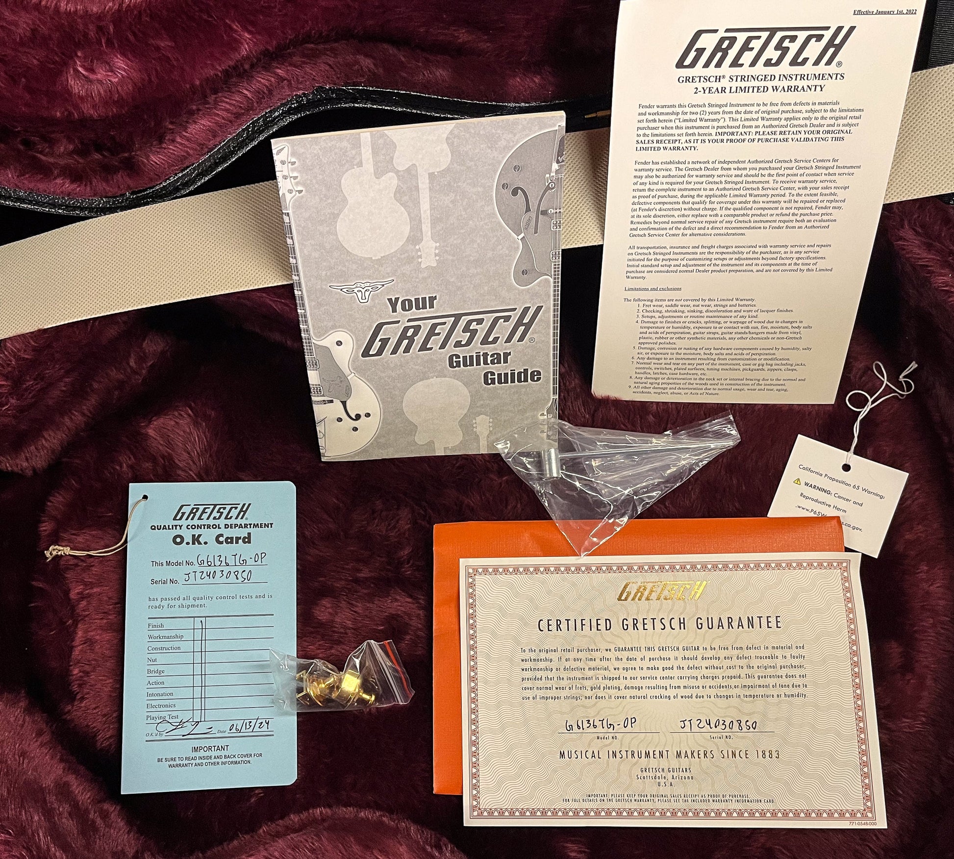 Gretsch G6136TG-OP Limited Edition Orville Peck Falcon Bigsby Oro Sparkle (850)