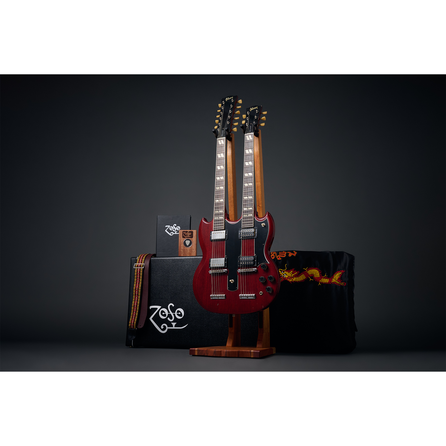Gibson Custom Jimmy Page 1969 EDS-1275 Doubleneck Collector’s Edition, Signed, Exclusive, Cherry
