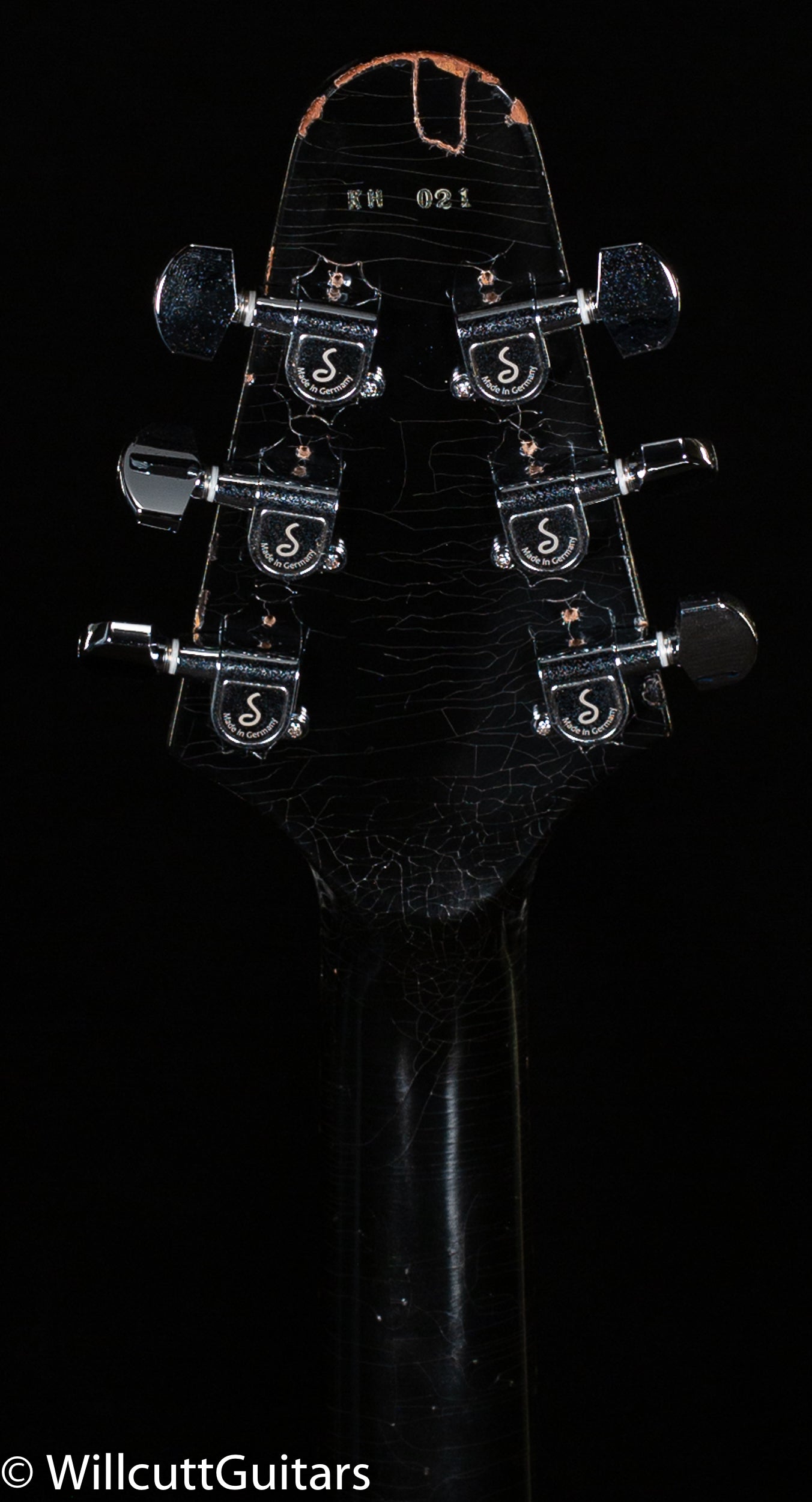 Gibson Custom Shop Kirk Hammett 1979 Flying V Ebony Murphy Lab Replica Aged Chrome Ebony (021)