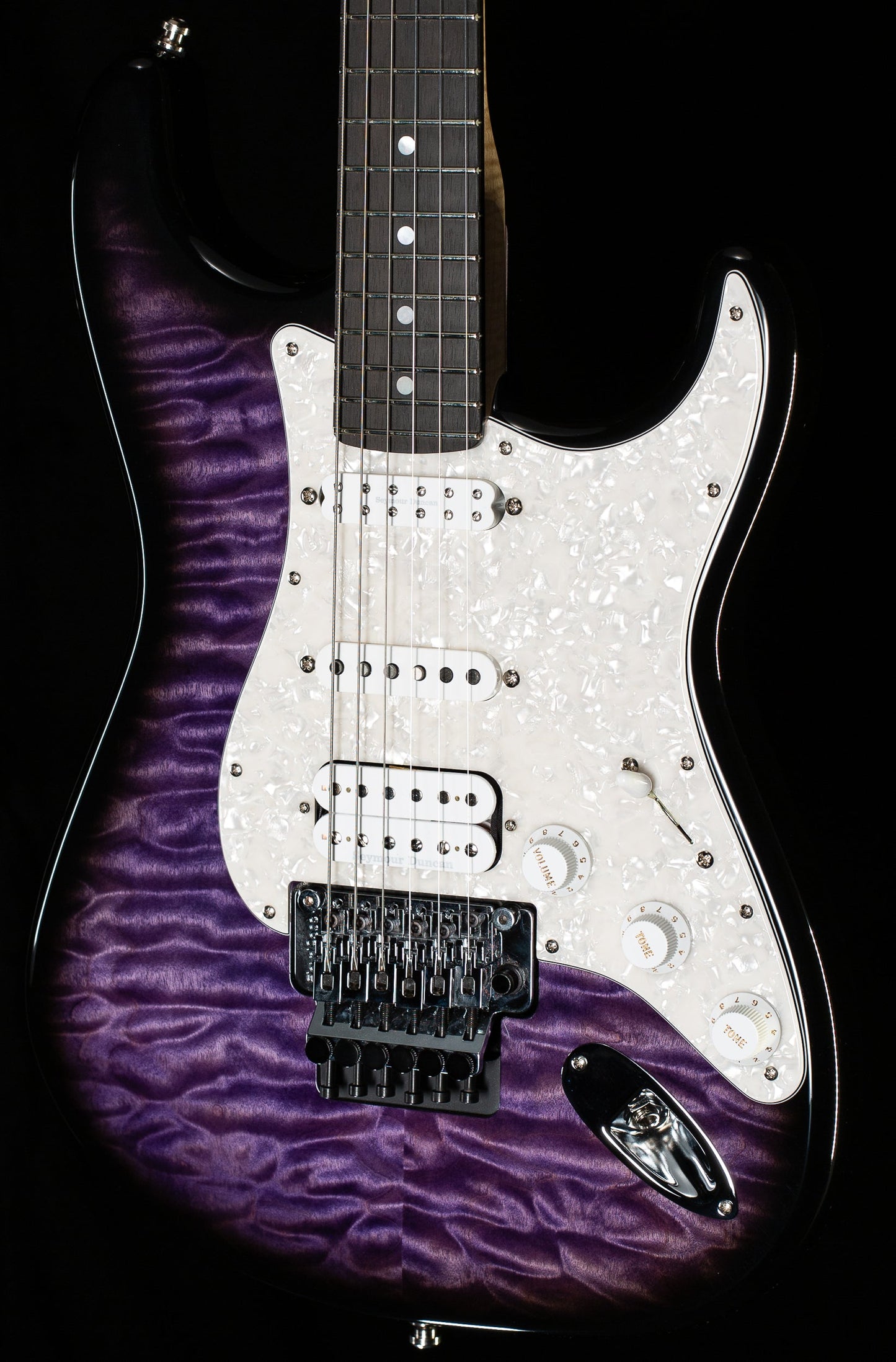 Fender Custom Shop Masterbuilt Kyle McMillin Floyd Stratocaster Purple Stain AAAA Quilt Maple (251)