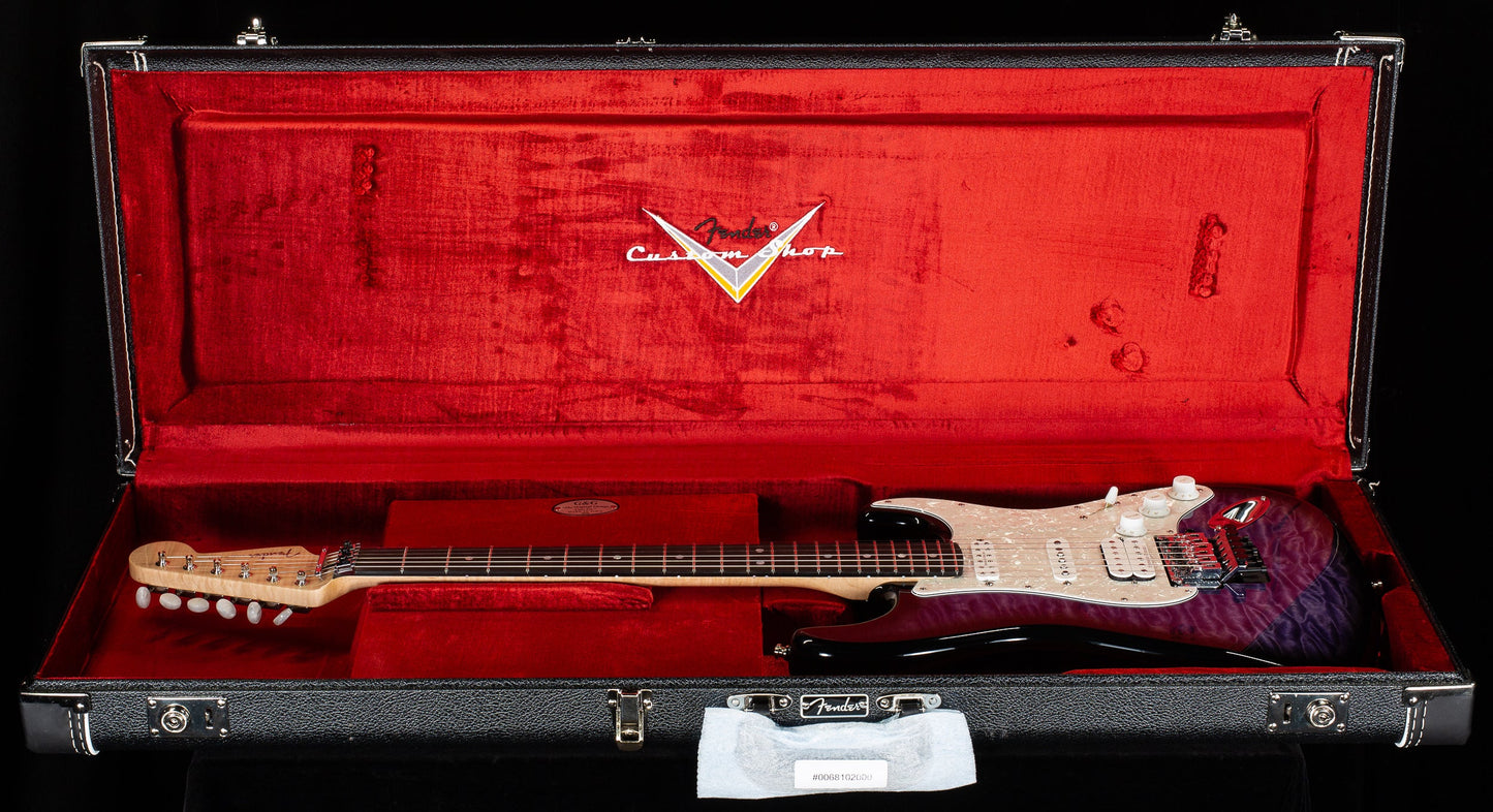 Fender Custom Shop Masterbuilt Kyle McMillin Floyd Stratocaster Purple Stain AAAA Quilt Maple (251)