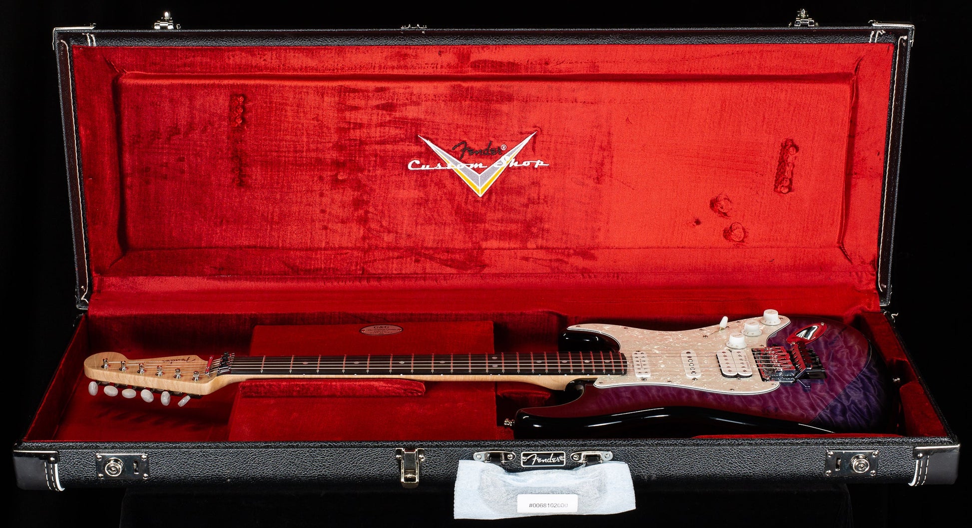 Fender Custom Shop Masterbuilt Kyle McMillin Floyd Stratocaster Purple Stain AAAA Quilt Maple (251)