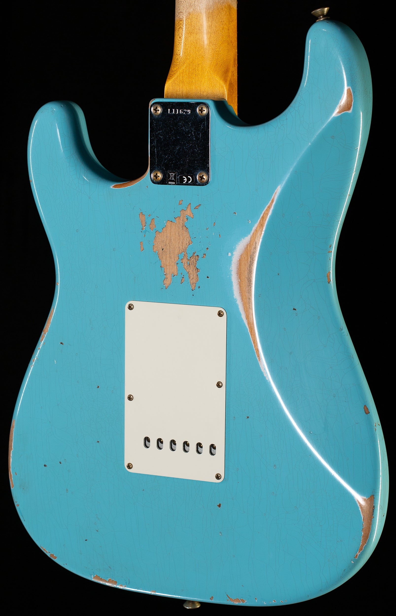 Fender Custom Shop Limited Edition 1964 L-Series Stratocaster Heavy Relic Aged Daphne Blue (629)