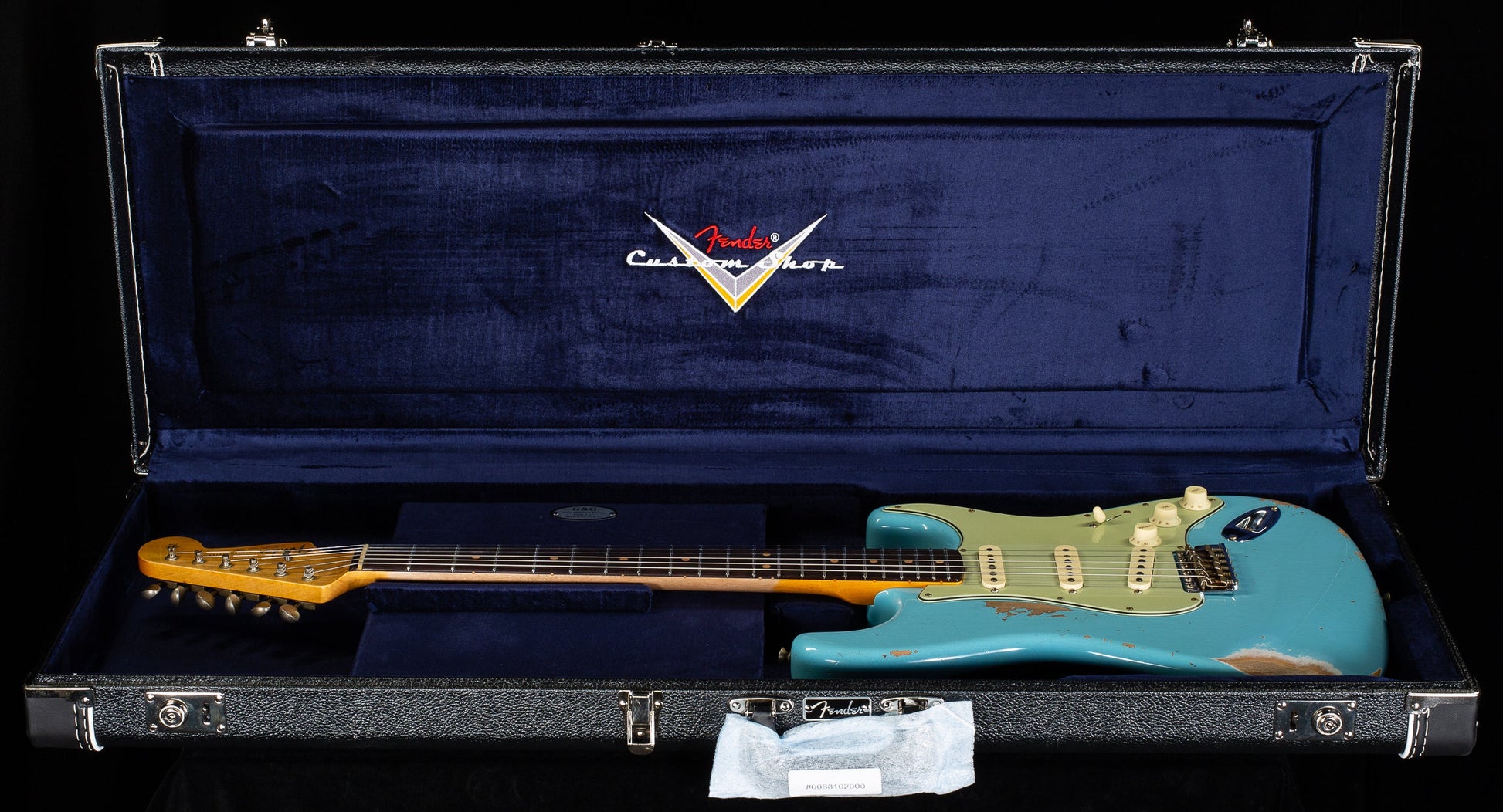 Fender Custom Shop Limited Edition 1964 L-Series Stratocaster Heavy Relic Aged Daphne Blue (629)