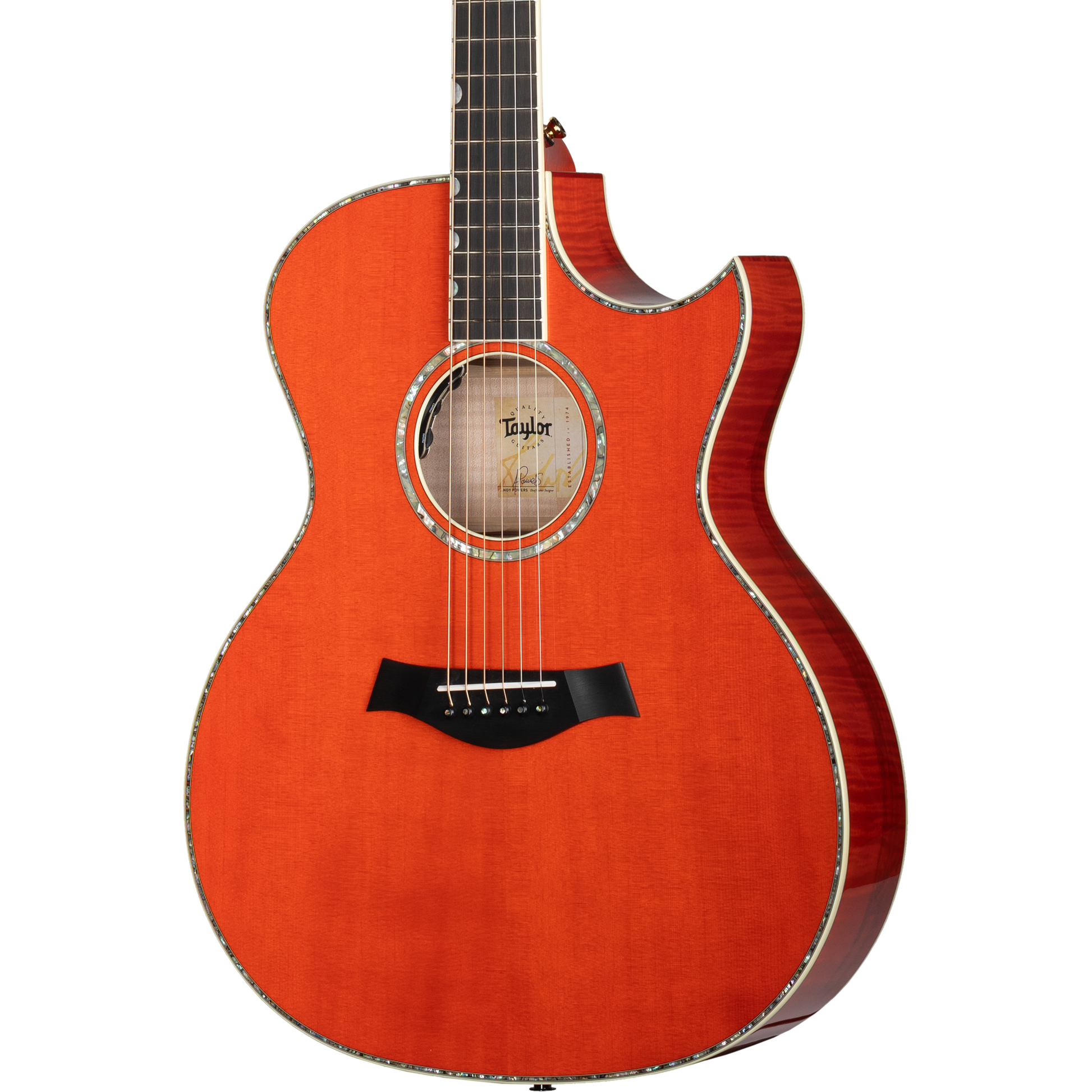 Taylor Doyle Dykes Signature Model Acoustic Electric Guitar - Translucent Orange