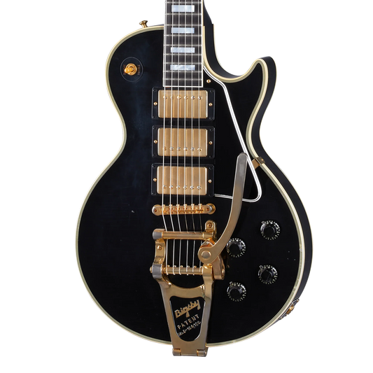 Gibson Custom 1957 Les Paul Custom Reissue 3-Pickup Bigsby, Light Aged, Ebony