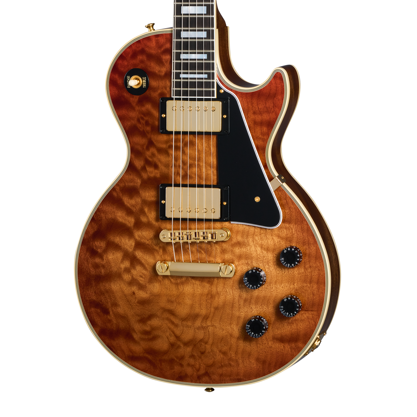 Gibson Custom Les Paul Custom 1-Piece AAA Quilt Maple Top, Faded Pecan
