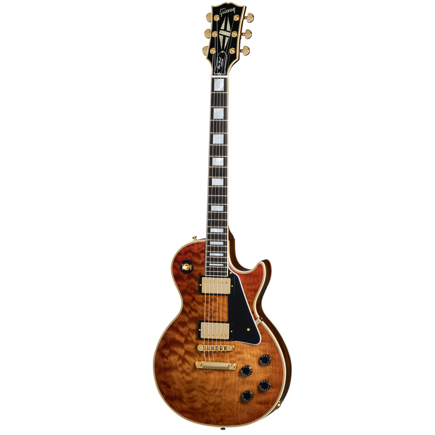 Gibson Custom Les Paul Custom 1-Piece AAA Quilt Maple Top, Faded Pecan