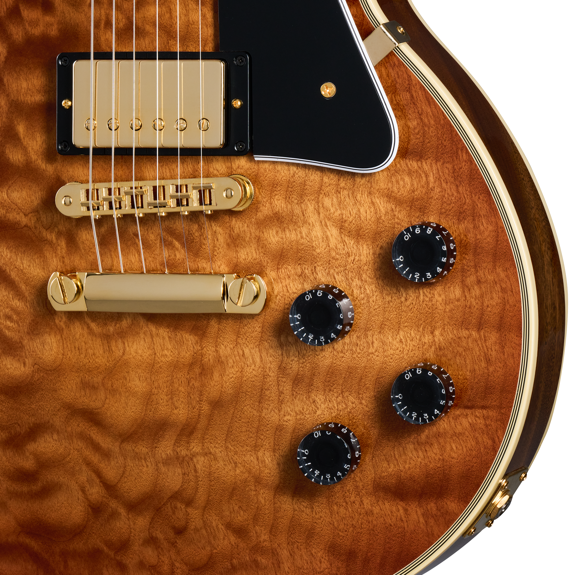Gibson Custom Les Paul Custom 1-Piece AAA Quilt Maple Top, Faded Pecan