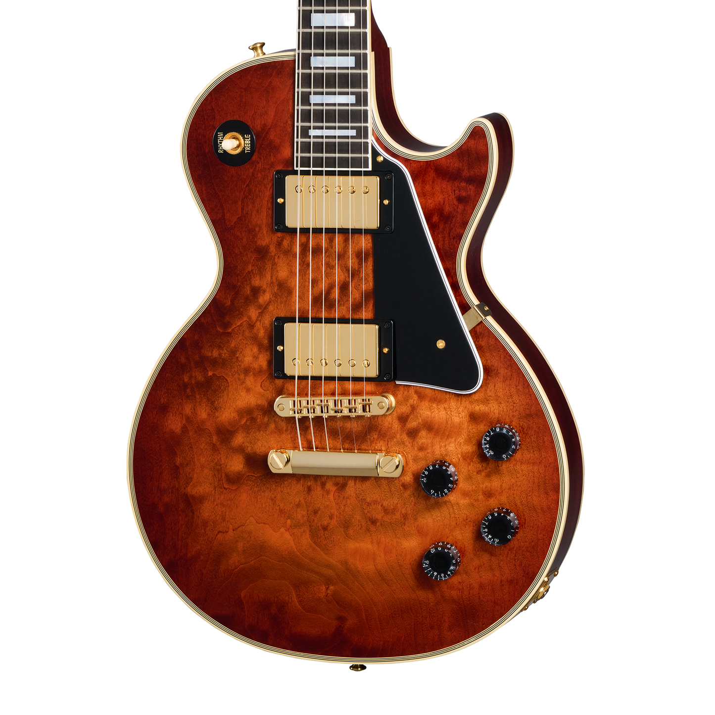 Gibson Custom Les Paul Custom 1-Piece 5A Quilt Maple Top, Orange Twilight Fade, Exclusive