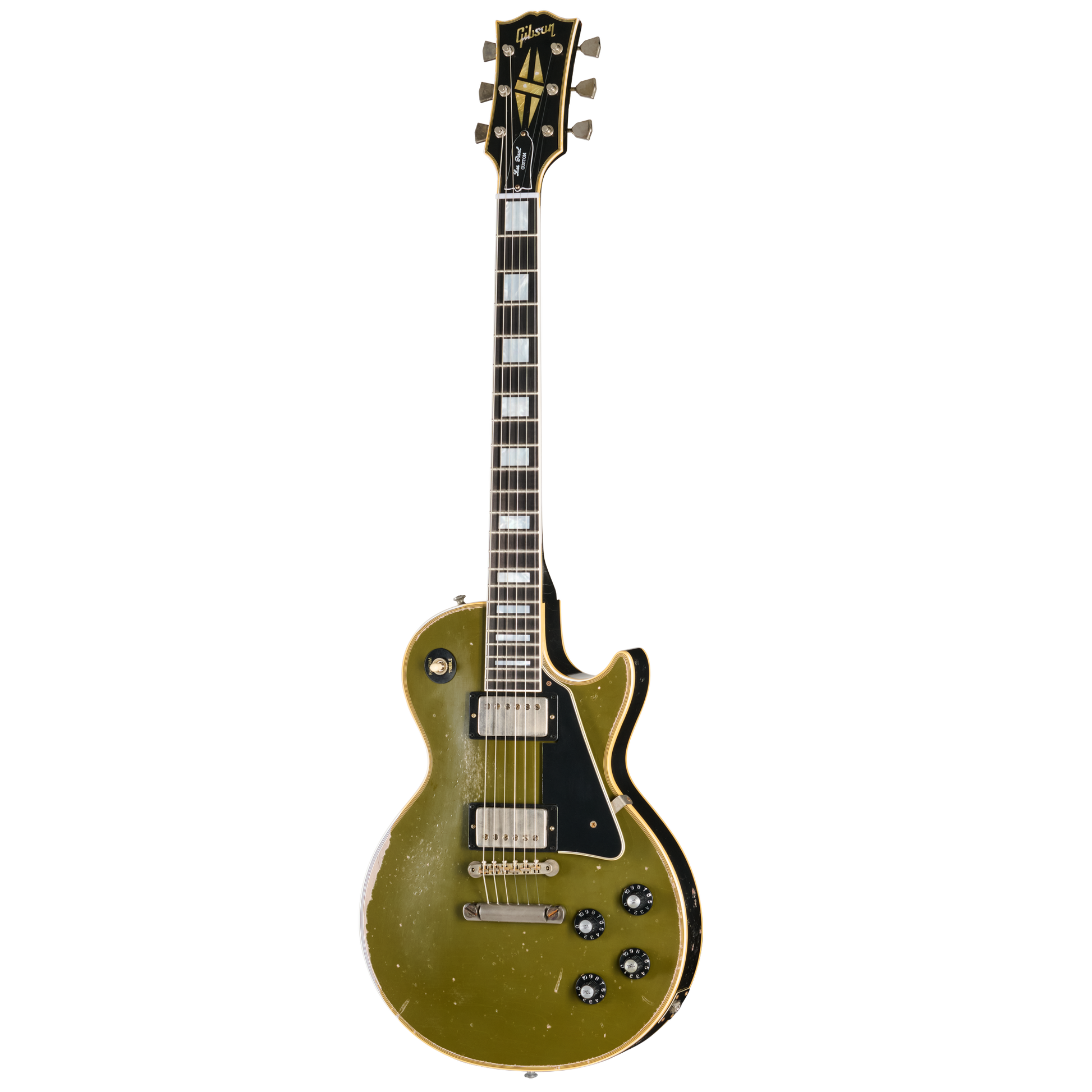 Gibson Custom LE 1968 Les Paul Custom Reissue, Heavy Aged, Olive Drab Top