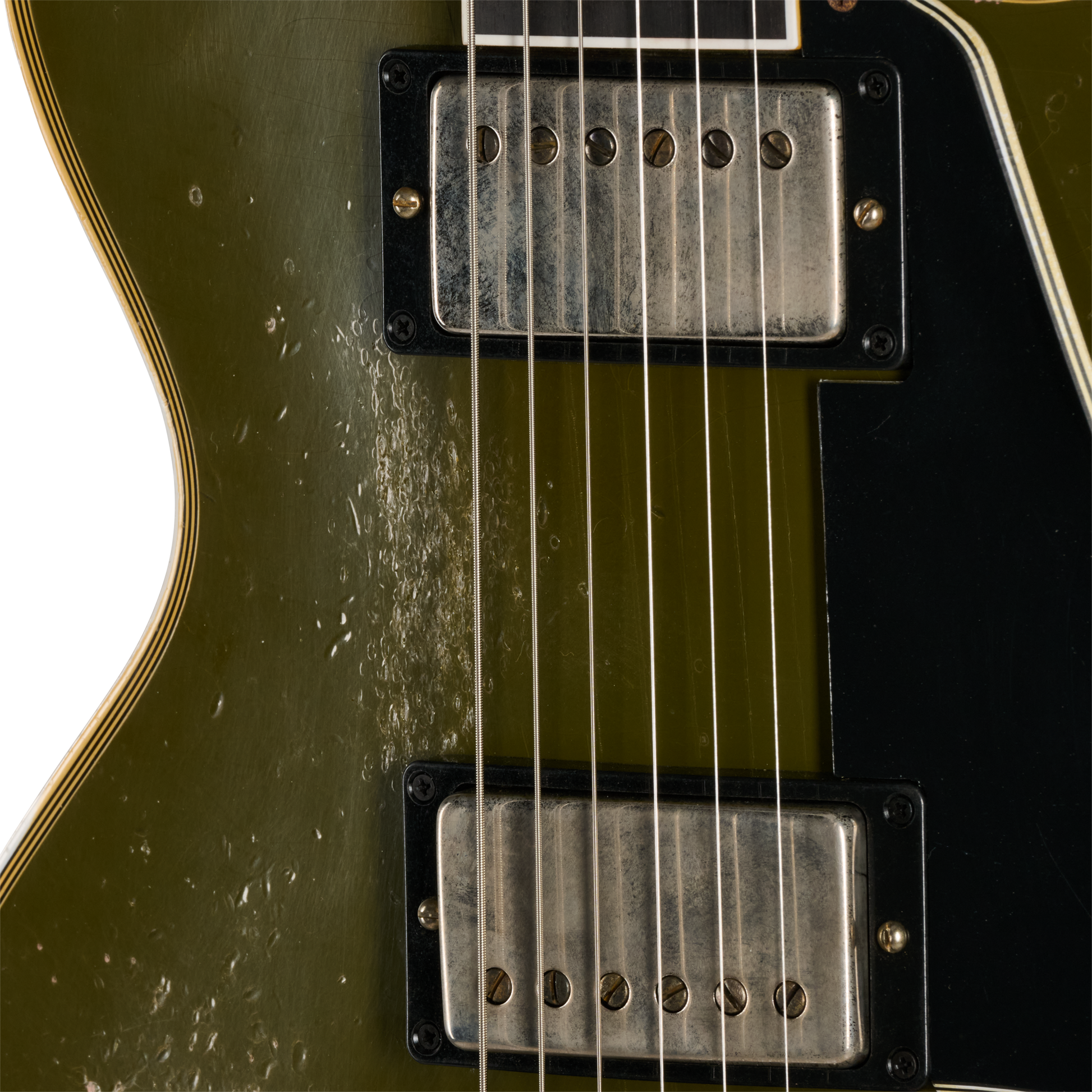 Gibson Custom LE 1968 Les Paul Custom Reissue, Heavy Aged, Olive Drab Top