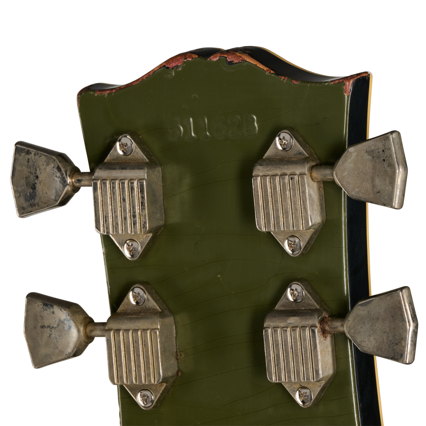 Gibson Custom LE 1968 Les Paul Custom Reissue, Heavy Aged, Olive Drab Top