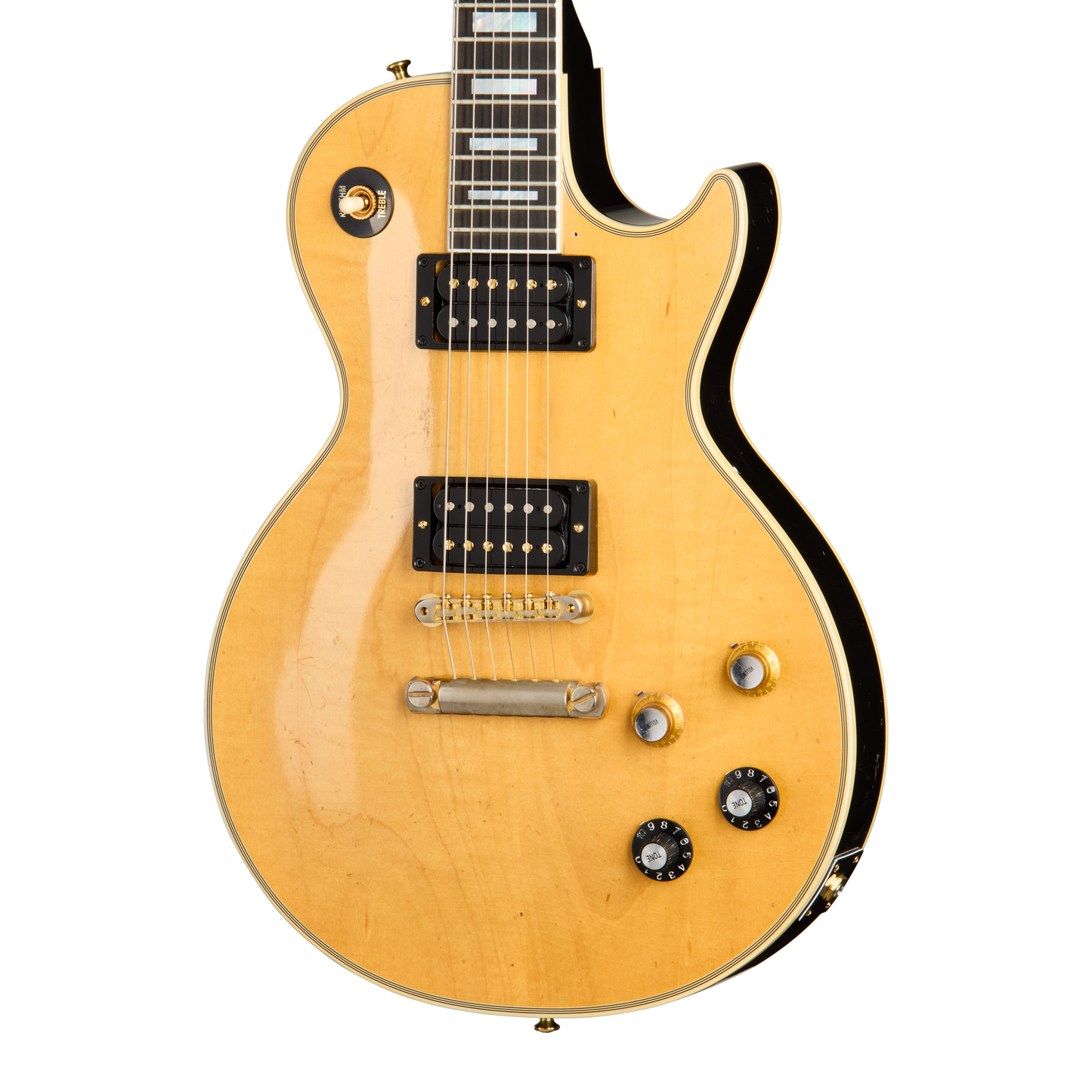 Gibson Custom Mick Ronson 1968 Les Paul Custom Collector's Edition, Antique Natural/Ebony