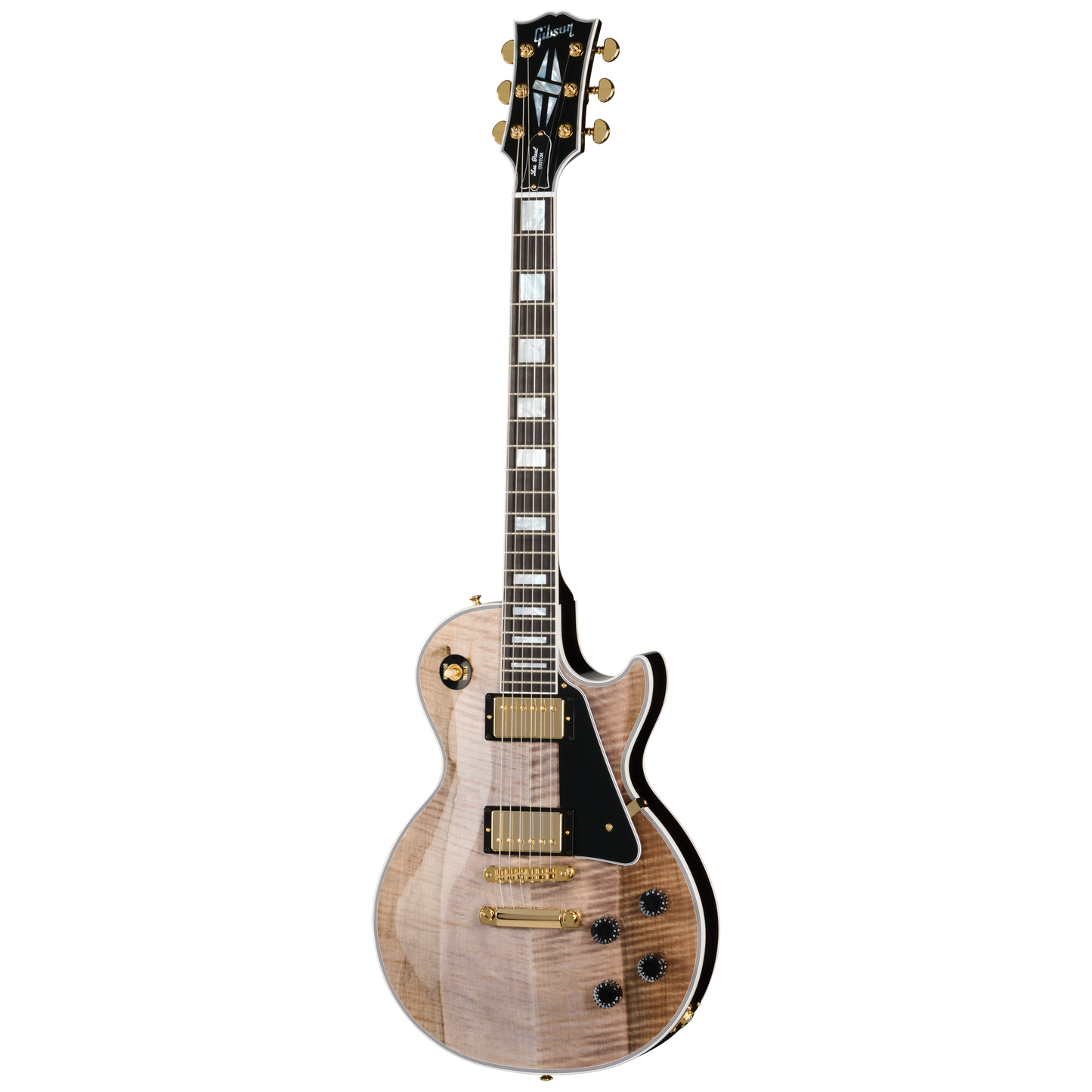 Gibson Custom Les Paul Custom with Figured Maple Heartwood Top, Gloss, Light Charcoal