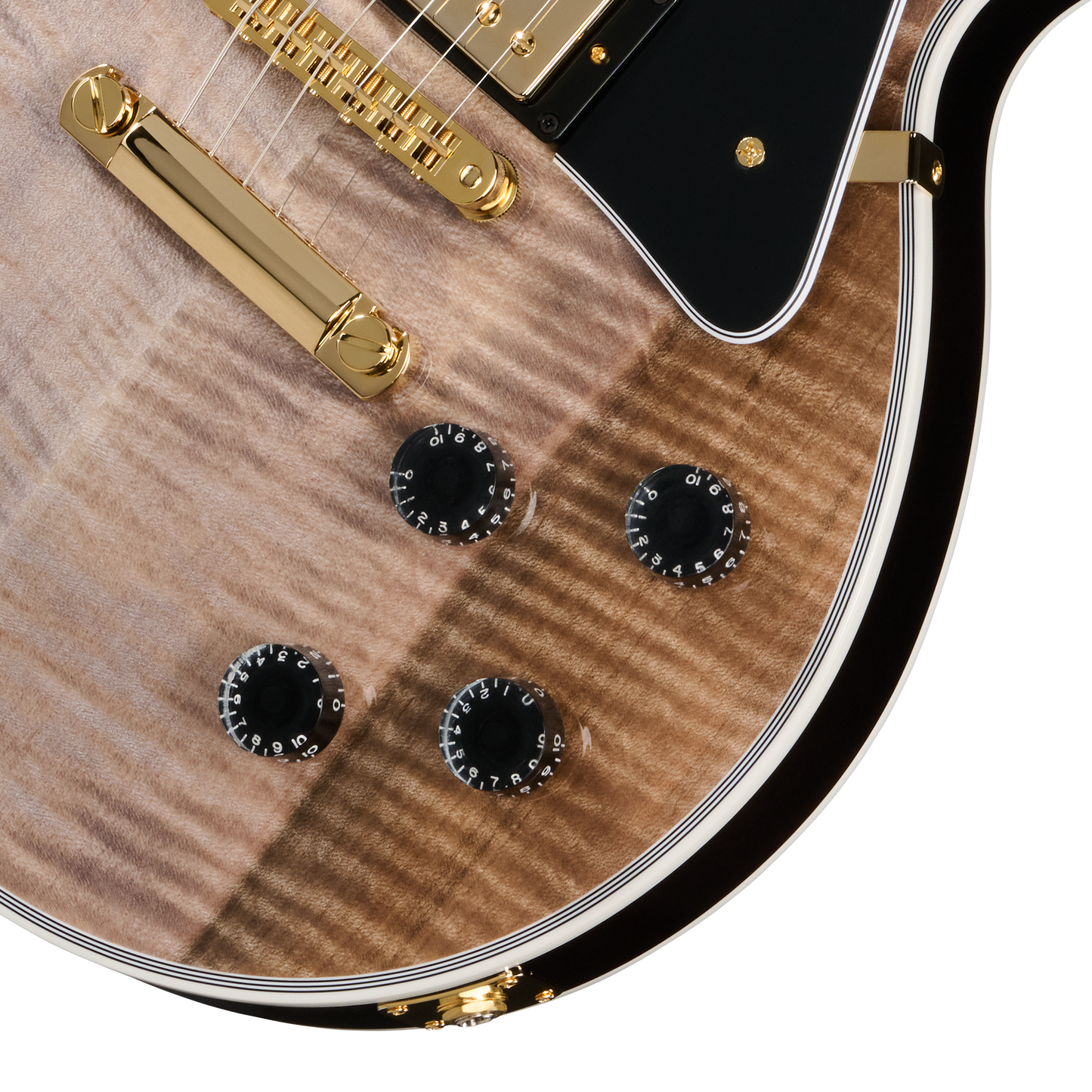 Gibson Custom Les Paul Custom with Figured Maple Heartwood Top, Gloss, Light Charcoal