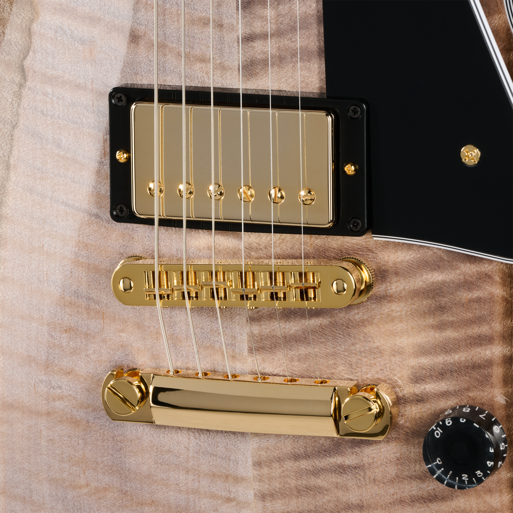 Gibson Custom Les Paul Custom with Figured Maple Heartwood Top, Gloss, Light Charcoal