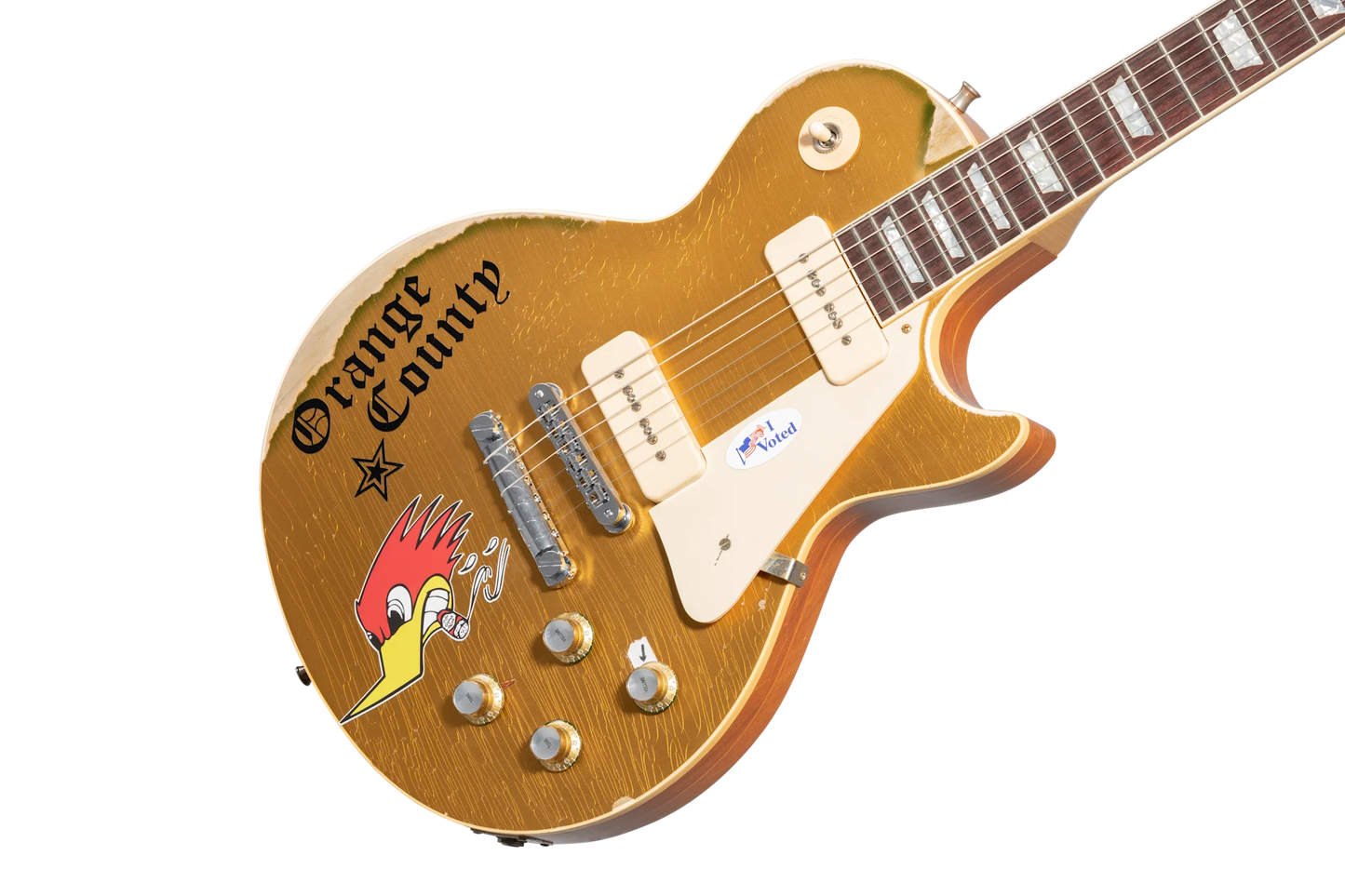Gibson Custom Mike Ness 1976 Les Paul Deluxe (Aged), Gold