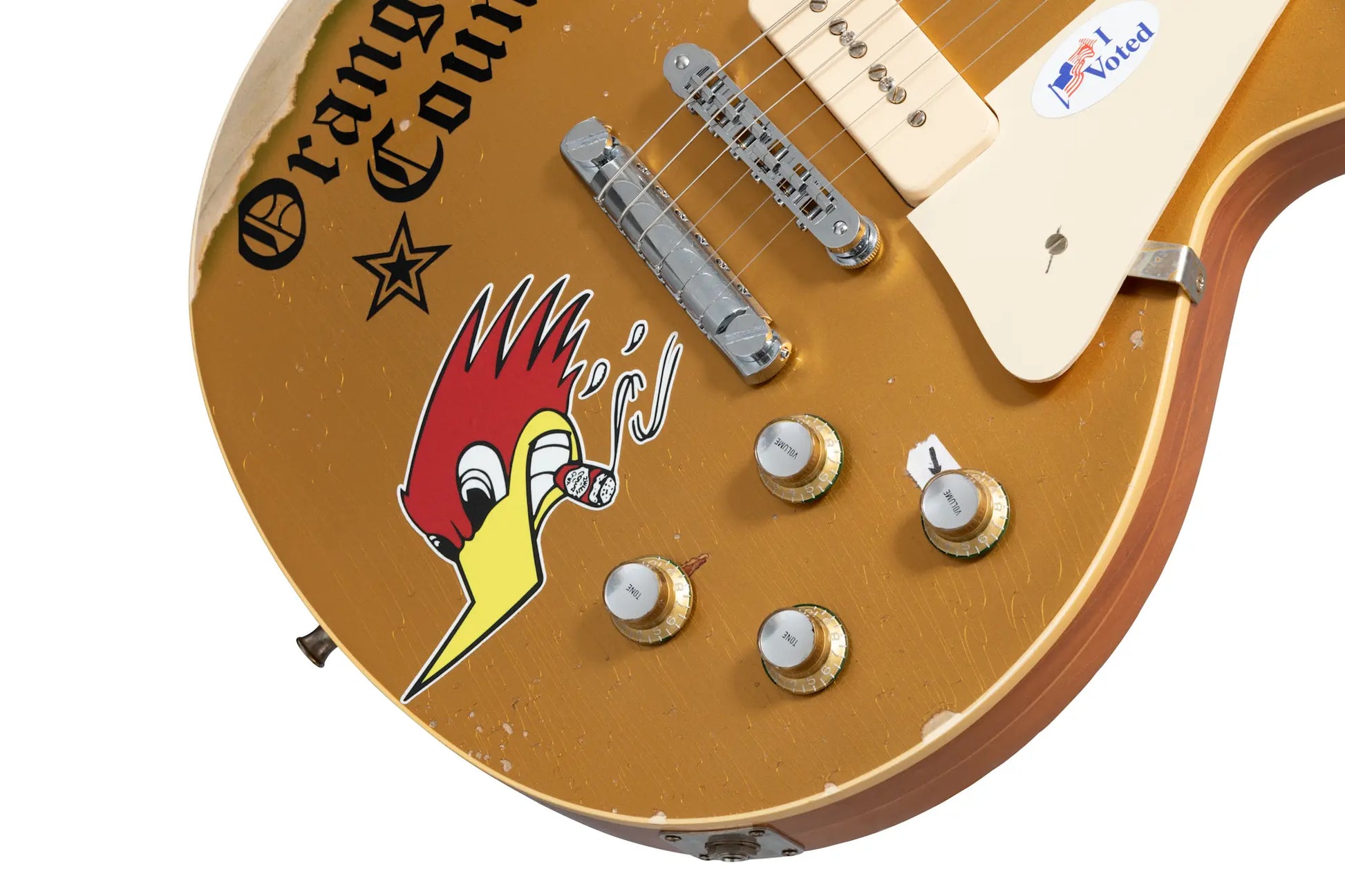 Gibson Custom Mike Ness 1976 Les Paul Deluxe (Aged), Gold