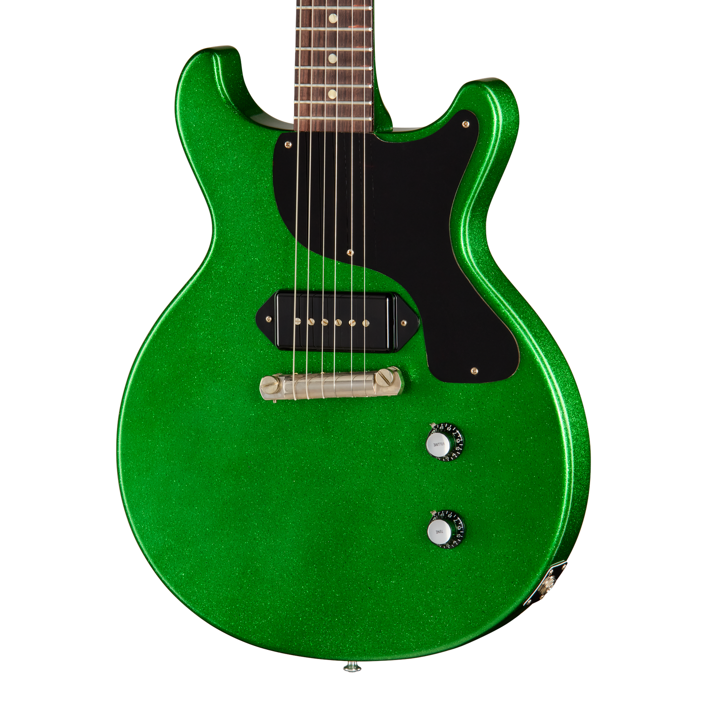 Gibson Custom 1960 Les Paul Junior Double Cut Reissue, VOS, Green Sparkle