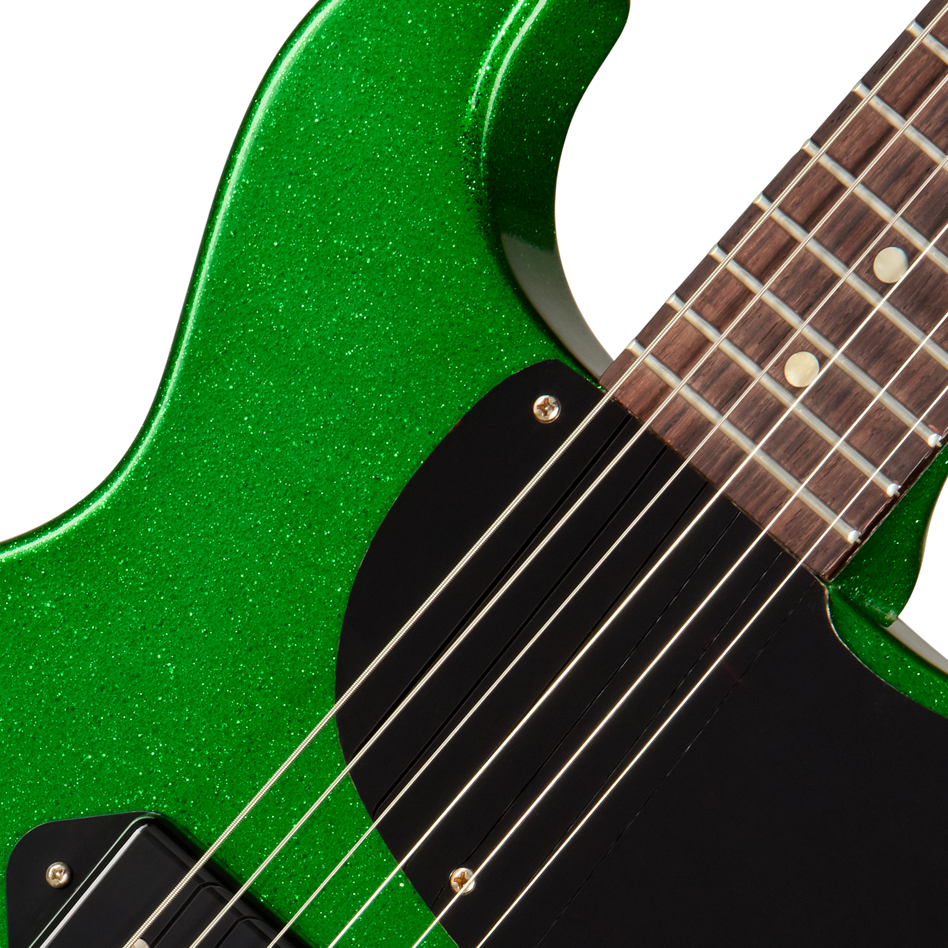 Gibson Custom 1960 Les Paul Junior Double Cut Reissue, VOS, Green Sparkle