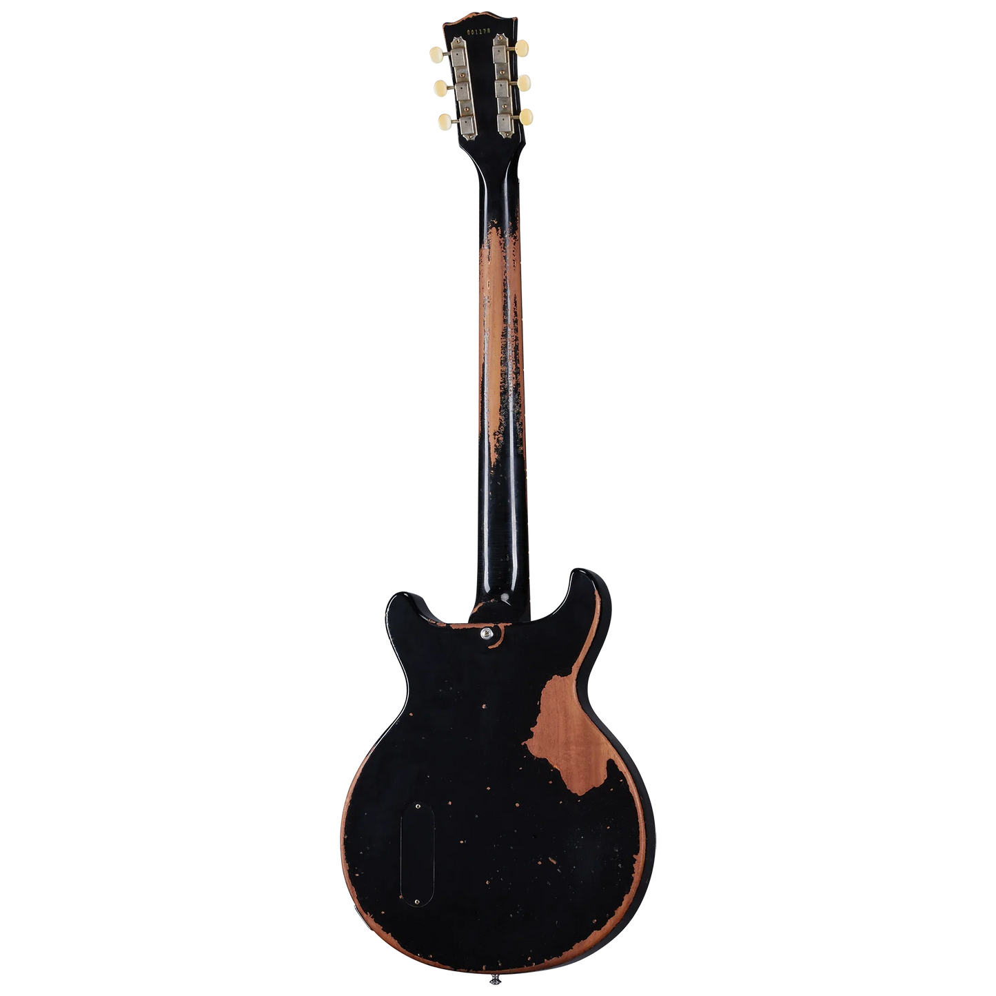 Gibson Custom 1960 Les Paul Junior Double Cut Reissue, Ultra Heavy Aged, Ebony