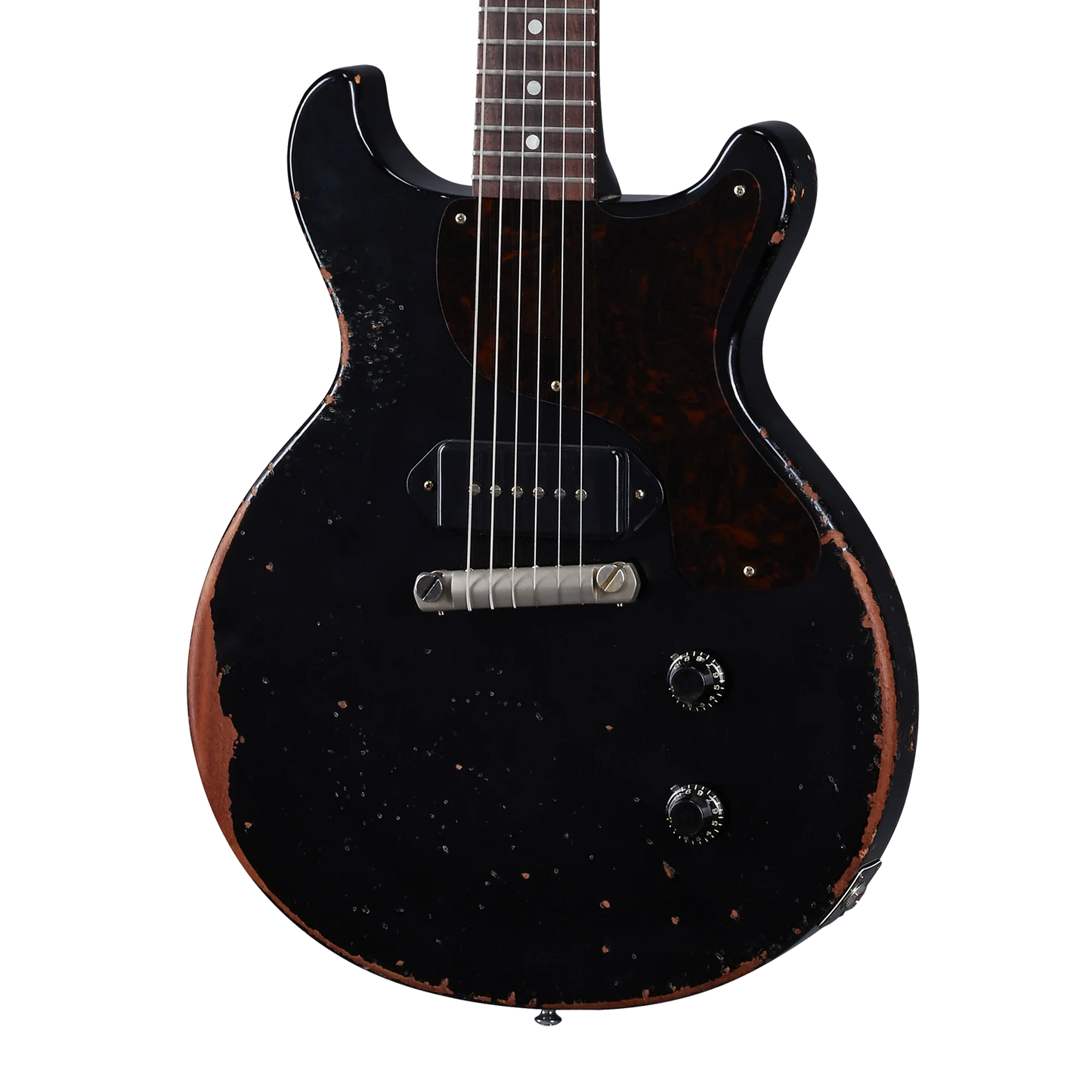 Gibson Custom 1960 Les Paul Junior Double Cut Reissue, Ultra Heavy Aged, Ebony