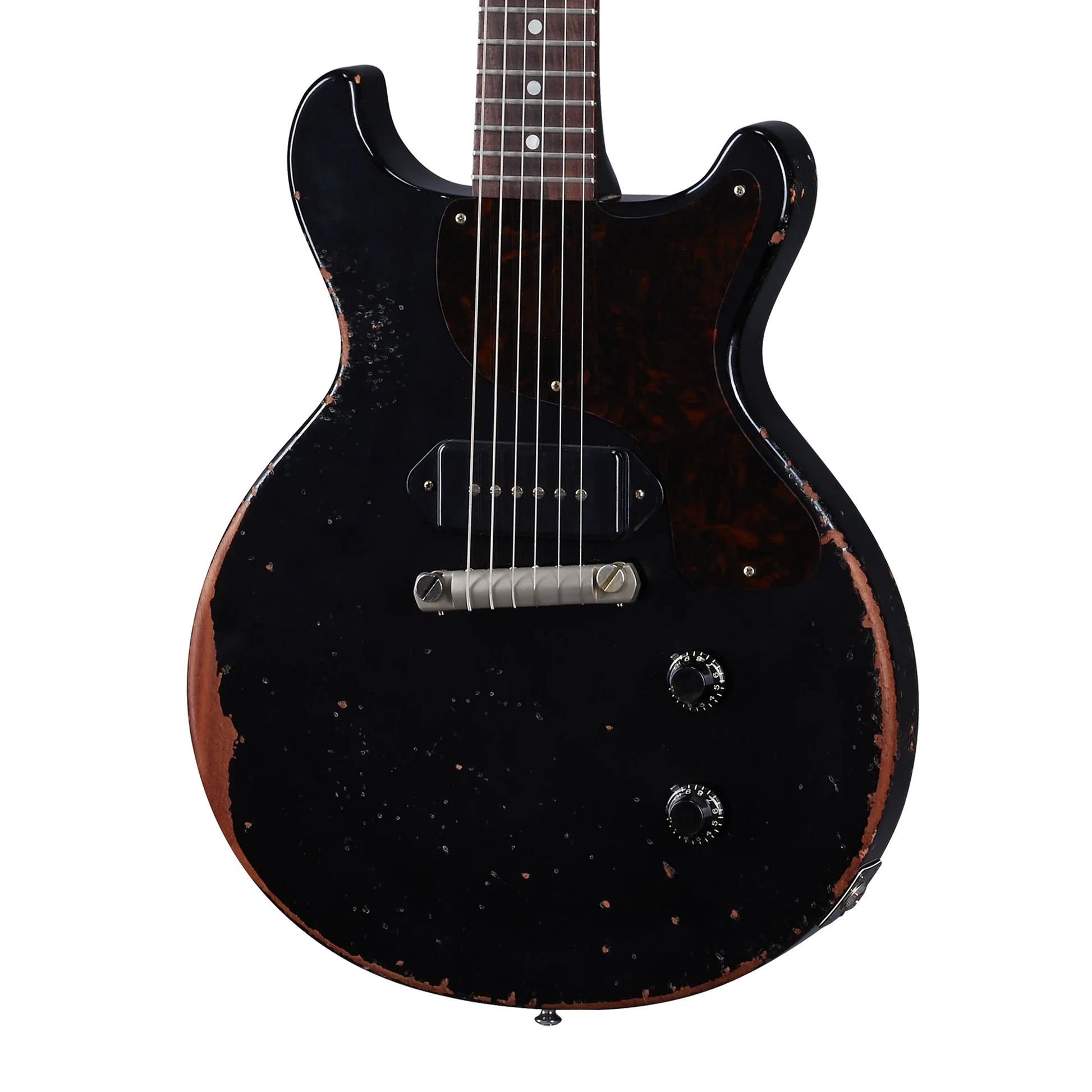 Gibson Custom 1960 Les Paul Junior Double Cut Reissue, Ultra Heavy Aged, Ebony